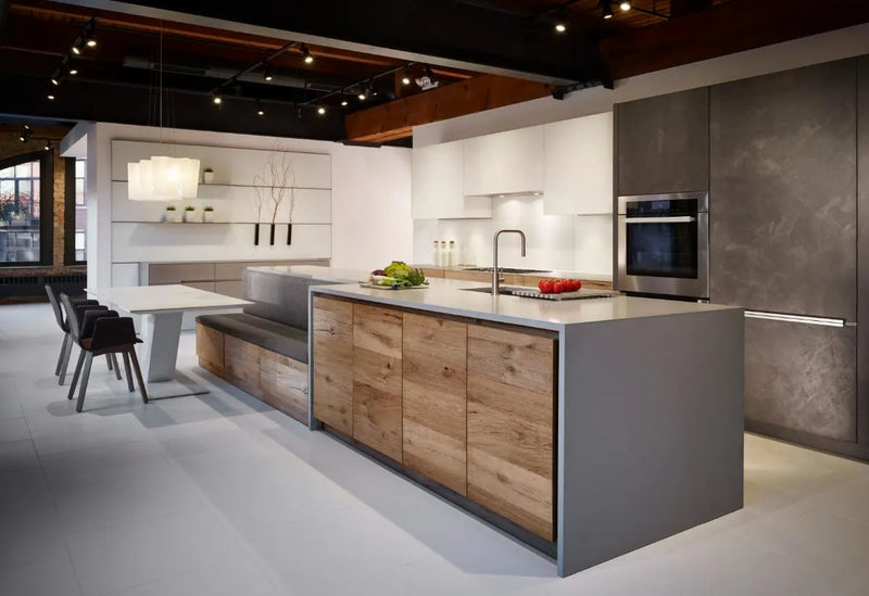 eggersmann USA Chablis Rustic Oak Luxury Kitchen with Miele Appliance Package
