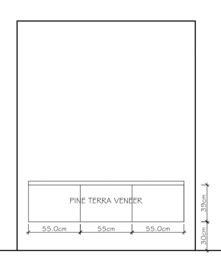 Poggenpohl Modern Pine Terra Veneer Powder Room Floating Vestibule