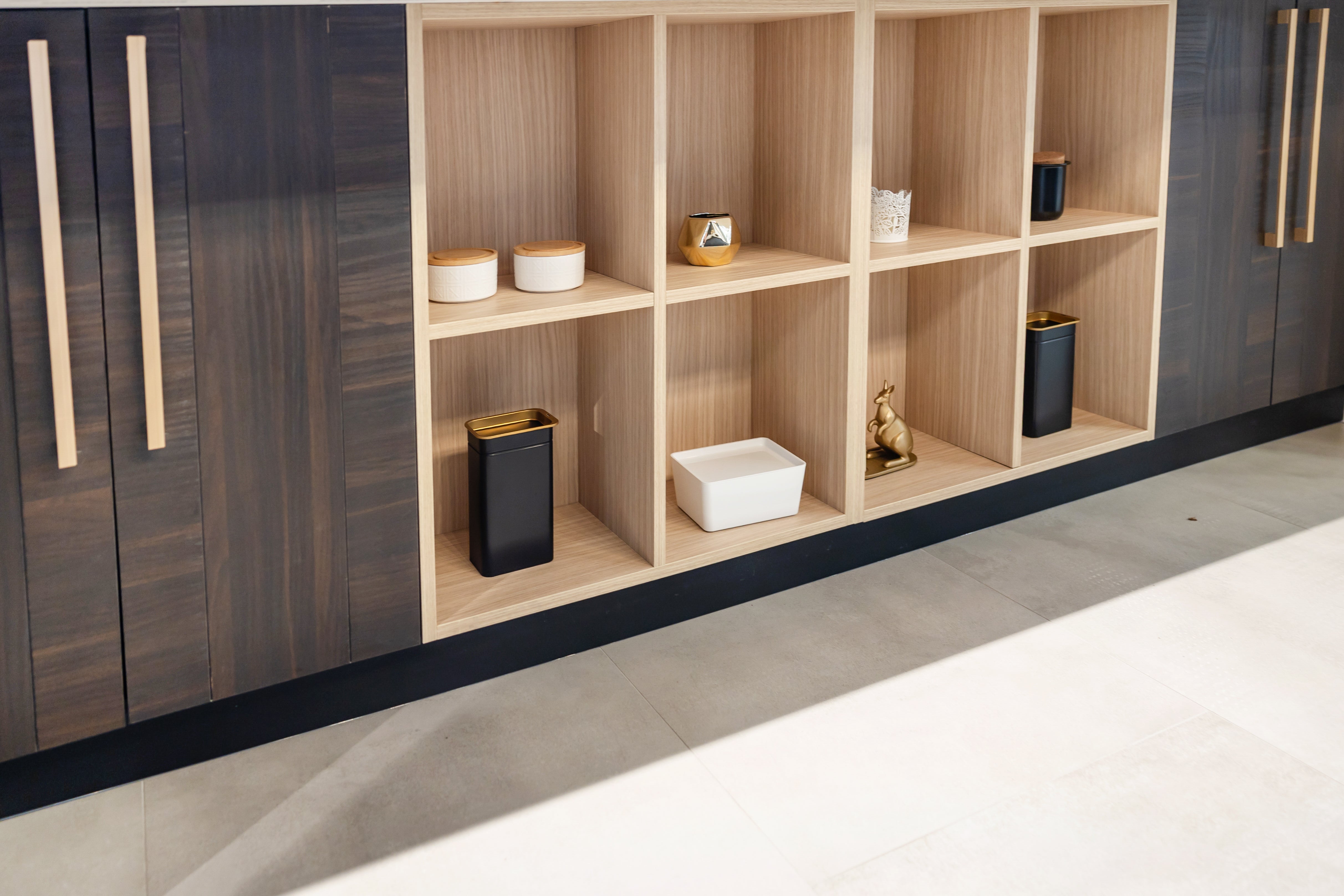 Azzurri Casa Transitional Kitchen with Double Waterfall Island, Dekton Countertops & Monogram Appliances