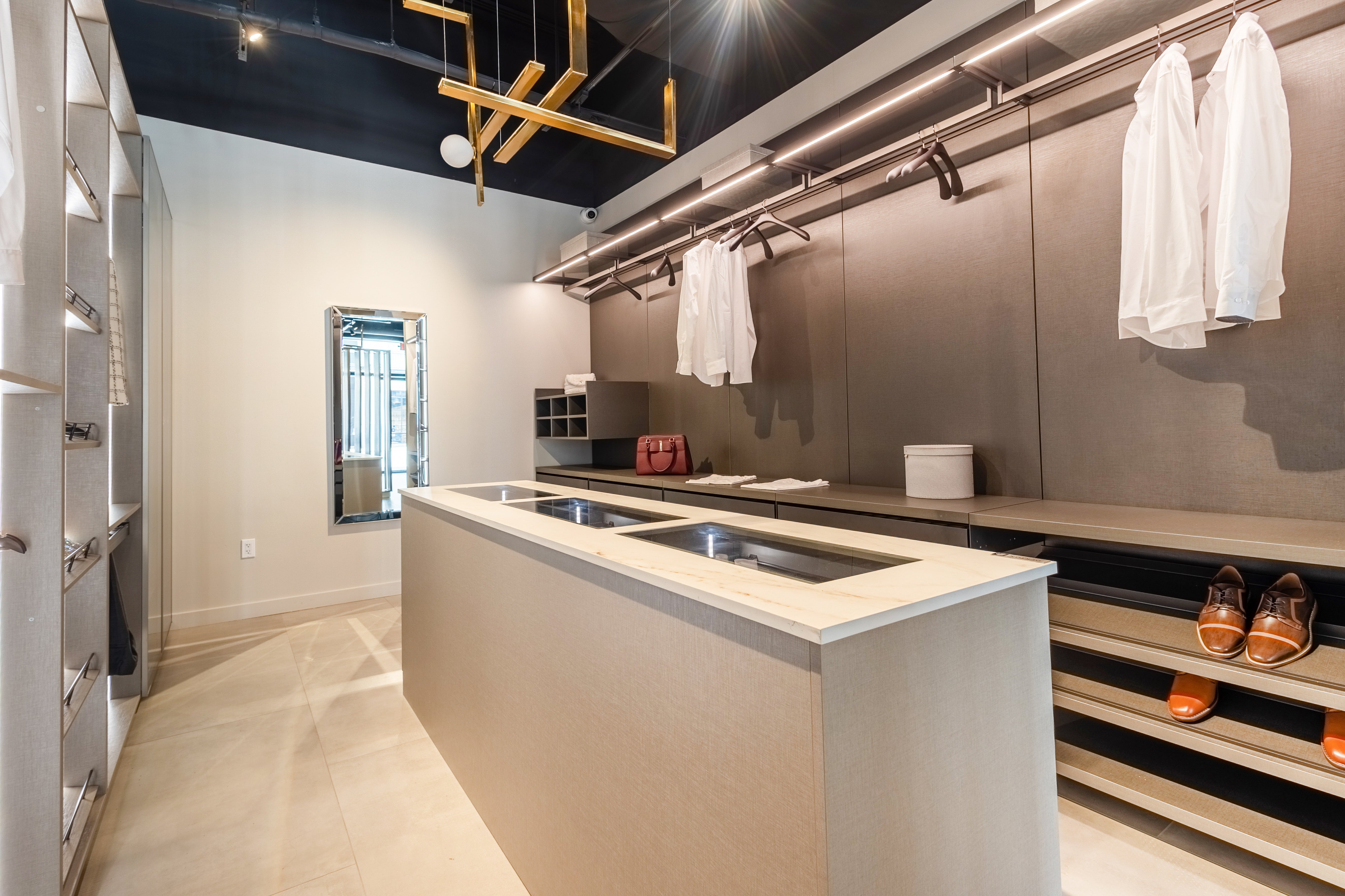 Azzurri Casa Modern Complete Closet System with Island