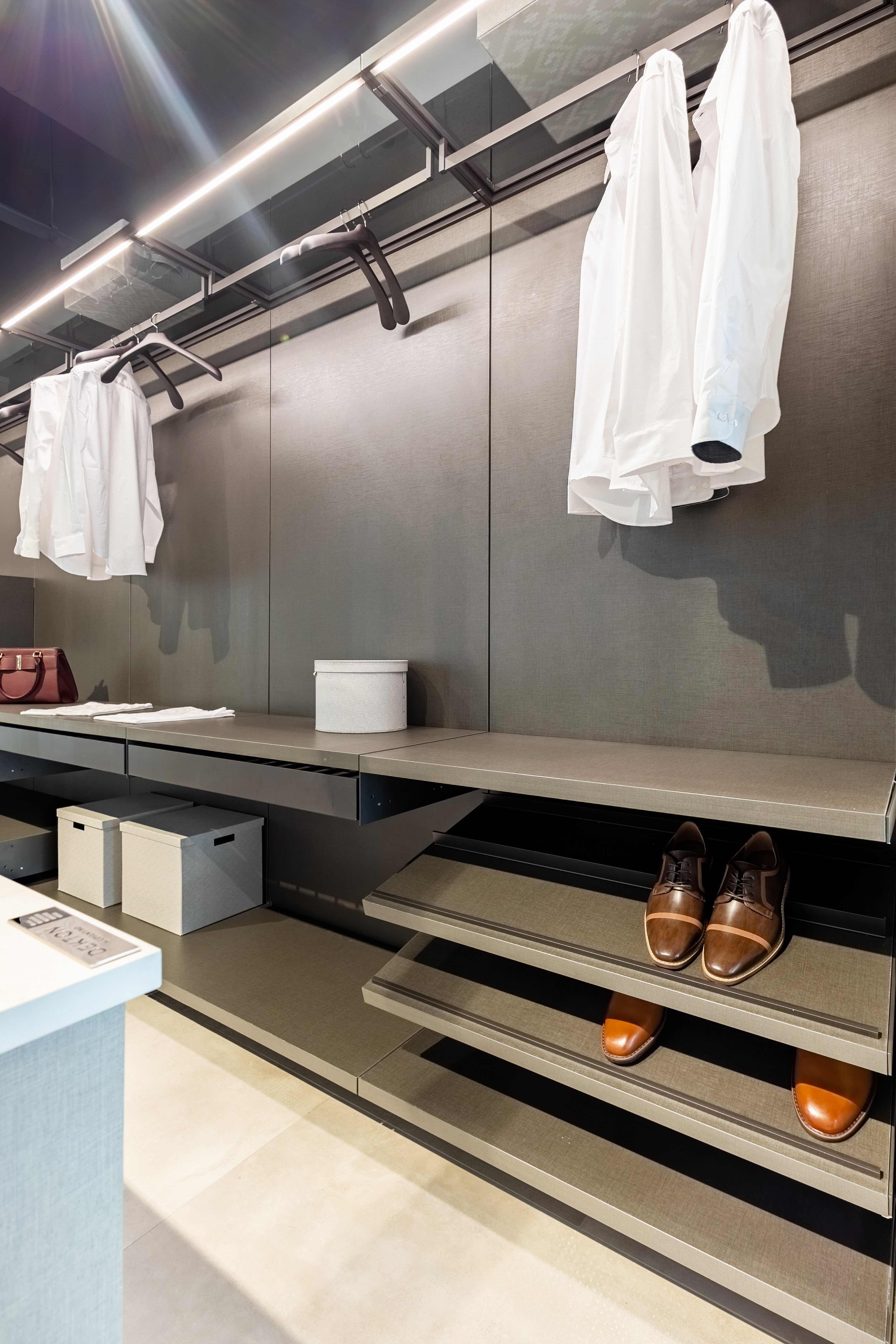 Azzurri Casa Modern Complete Closet System with Island