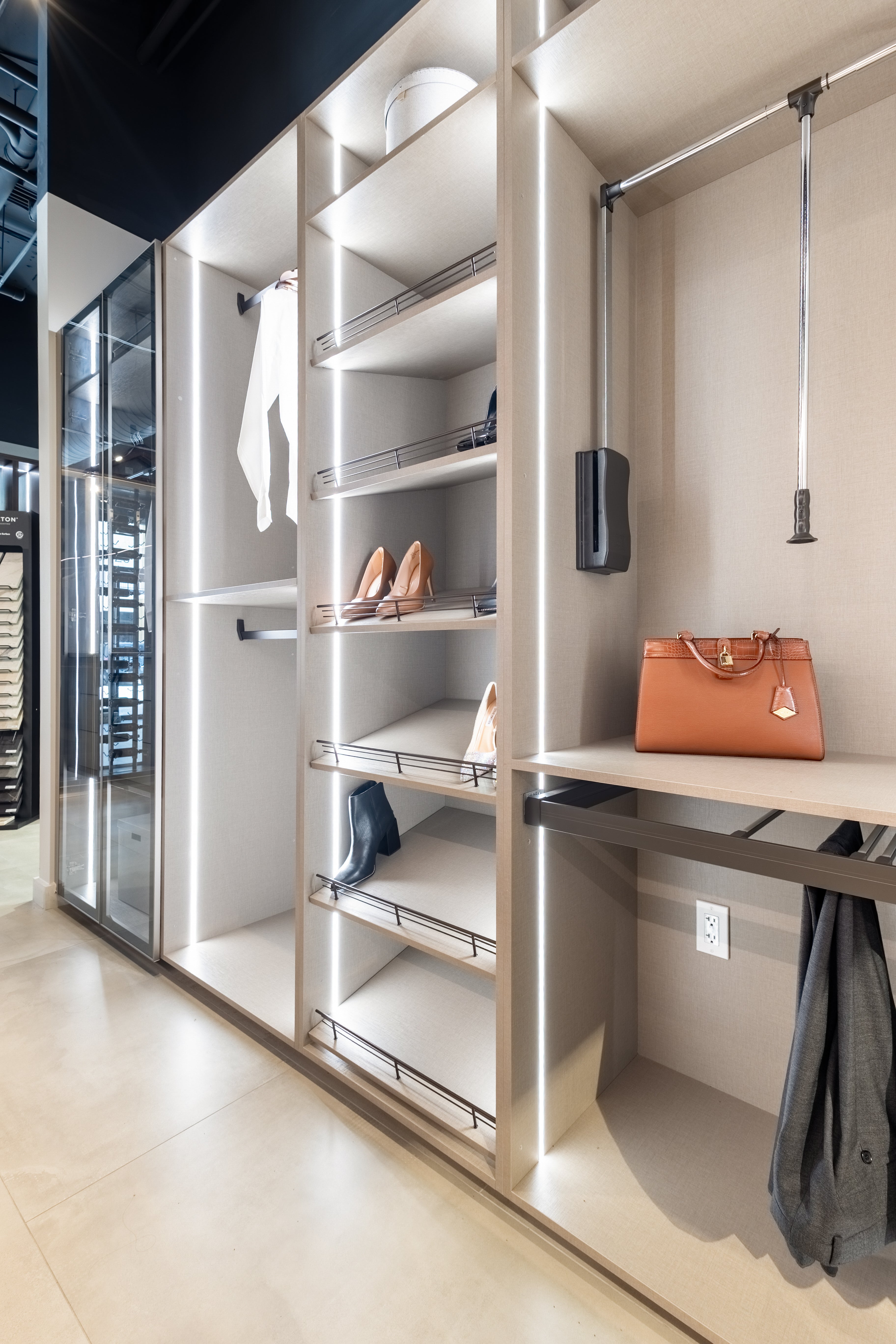 Azzurri Casa Modern Complete Closet System with Island