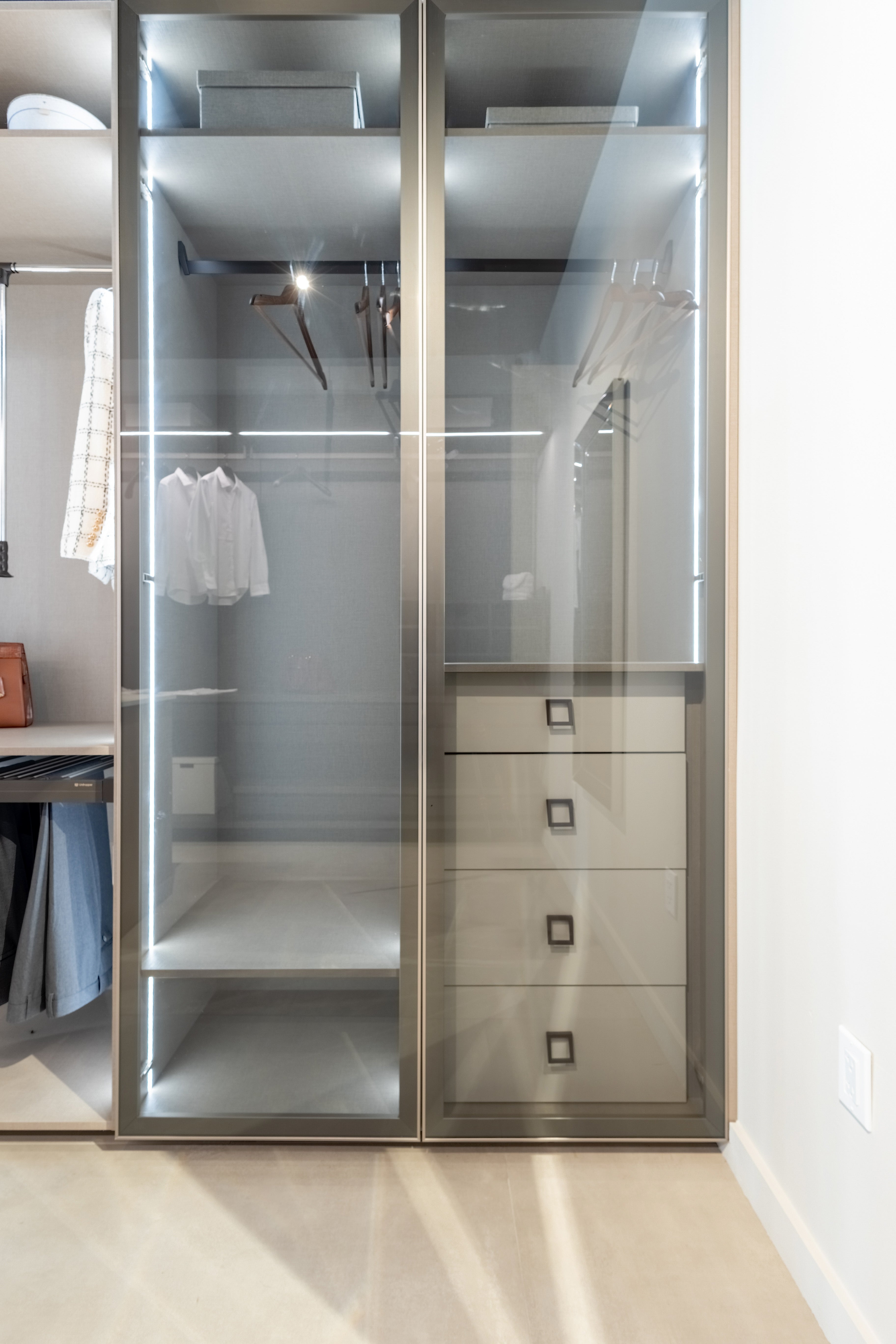 Azzurri Casa Modern Complete Closet System with Island