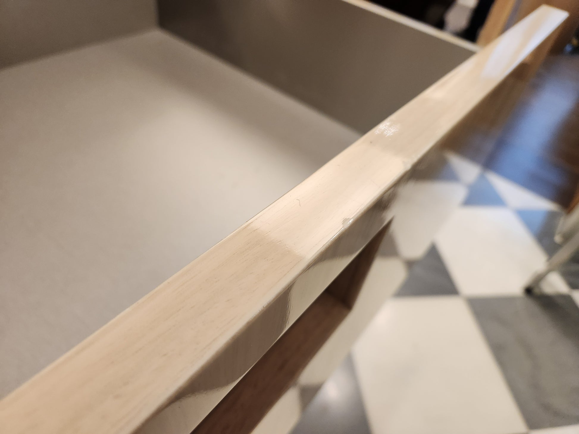 St. Charles Lacquer Paldao Freestanding Island with Dekton Countertop and Storage