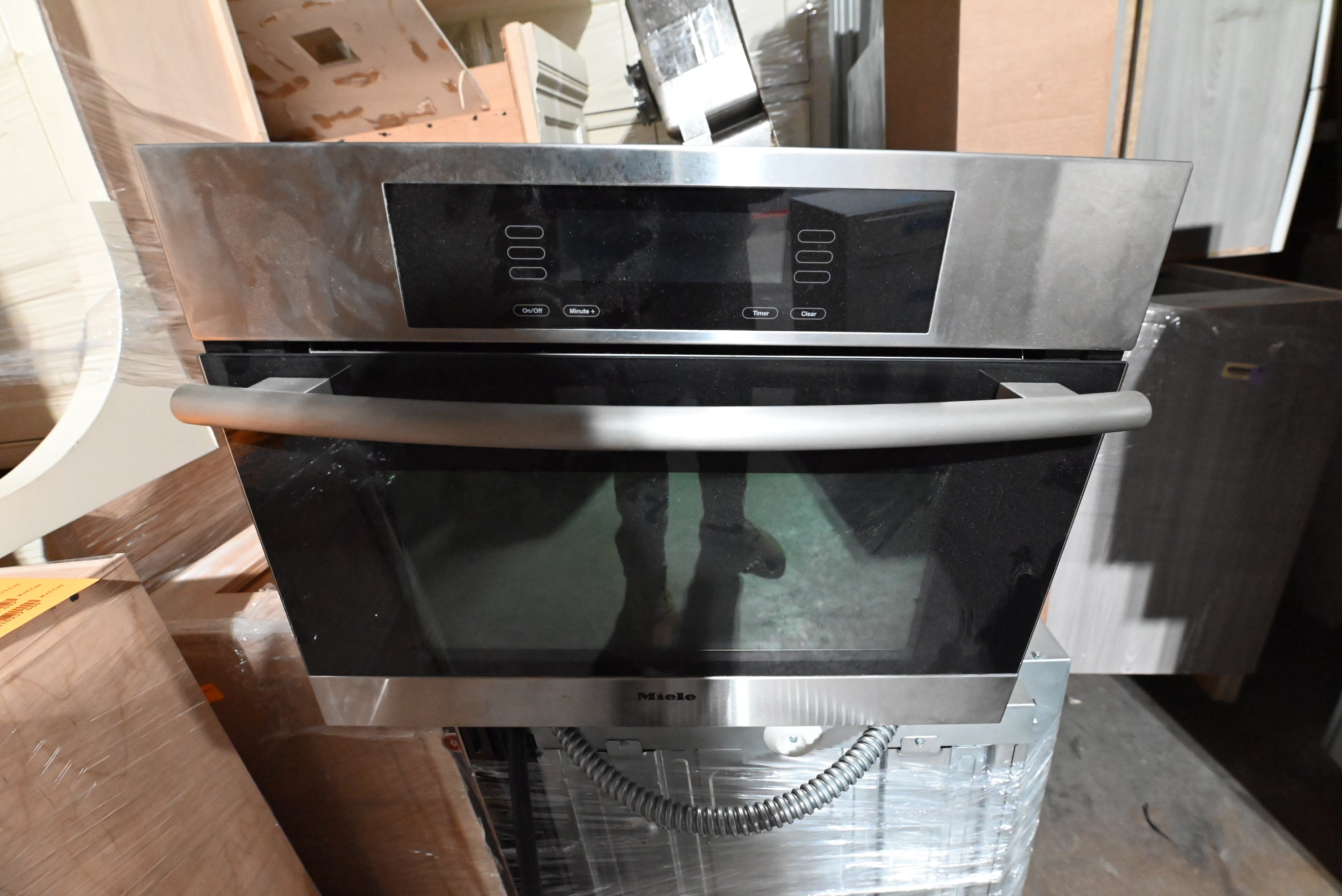 Bulthaup Modern Matte Grey Kitchen with Stone Countertops & Appliances