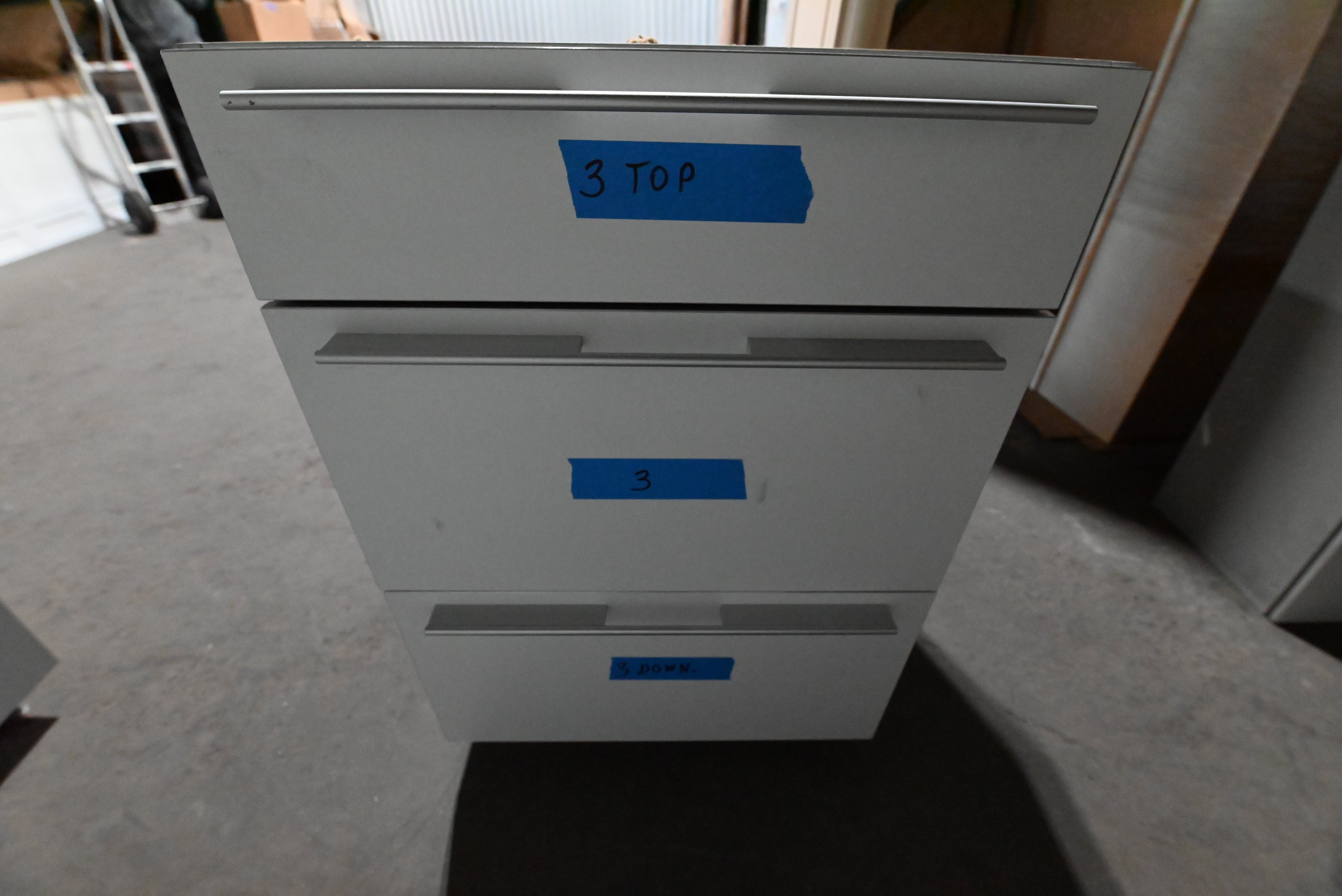 Bulthaup Modern Matte Grey Kitchen with Stone Countertops & Appliances