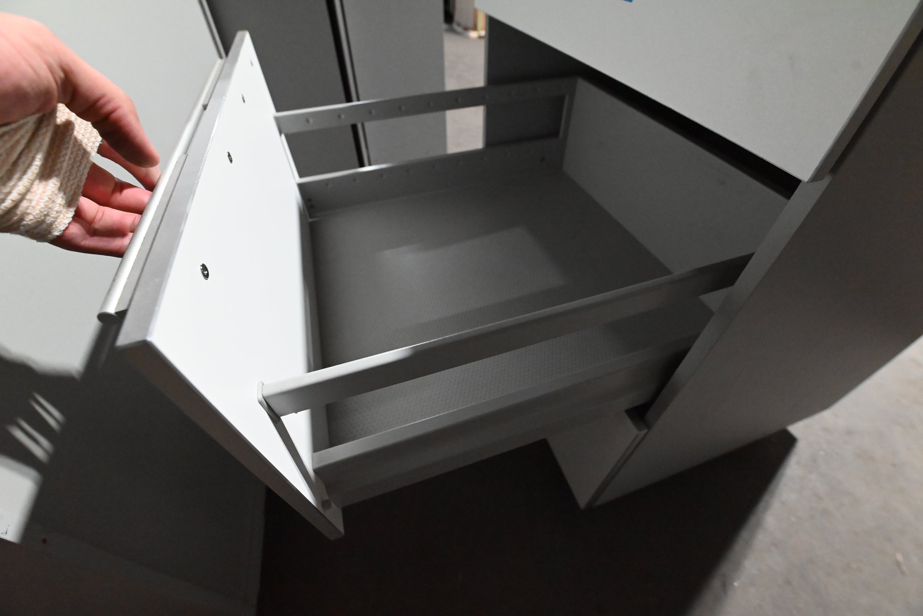 Bulthaup Modern Matte Grey Kitchen with Stone Countertops & Appliances