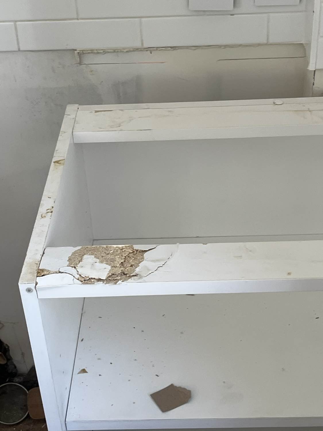 Imperia White Transitional Kitchen with Dark Grey Island, Marble & Stone Counters and Appliances