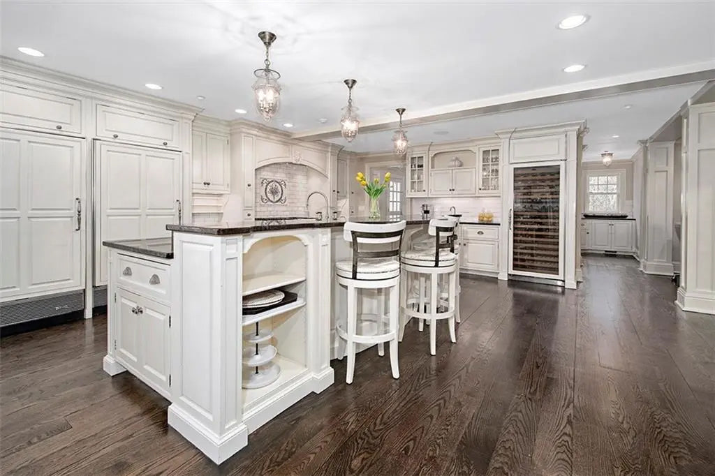 Rutt Traditional White Kitchen with Butler's Pantry, 48" Wolf Range & Sub-Zero Refrigerators