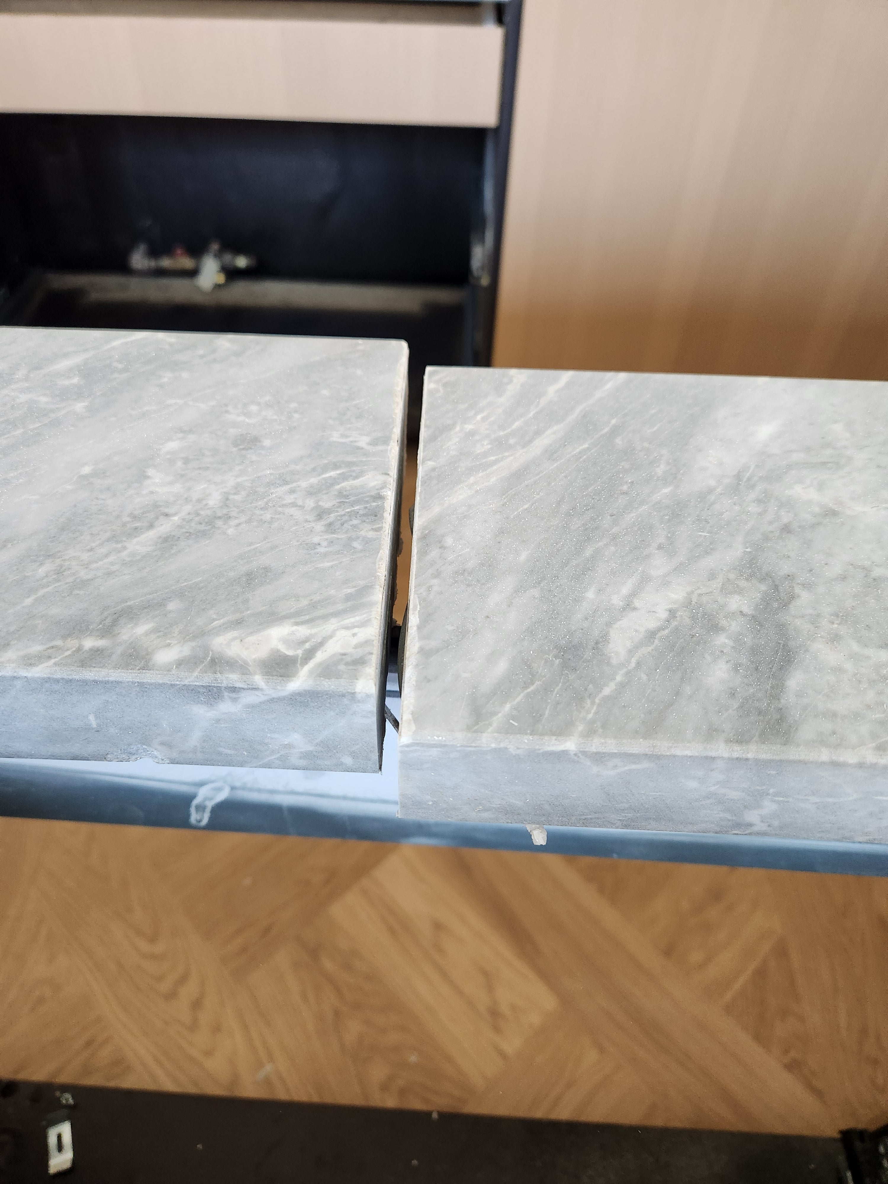 Molteni & C Dada Modern White Oak Kitchen with Marble Countertops & Gaggenau Appliances