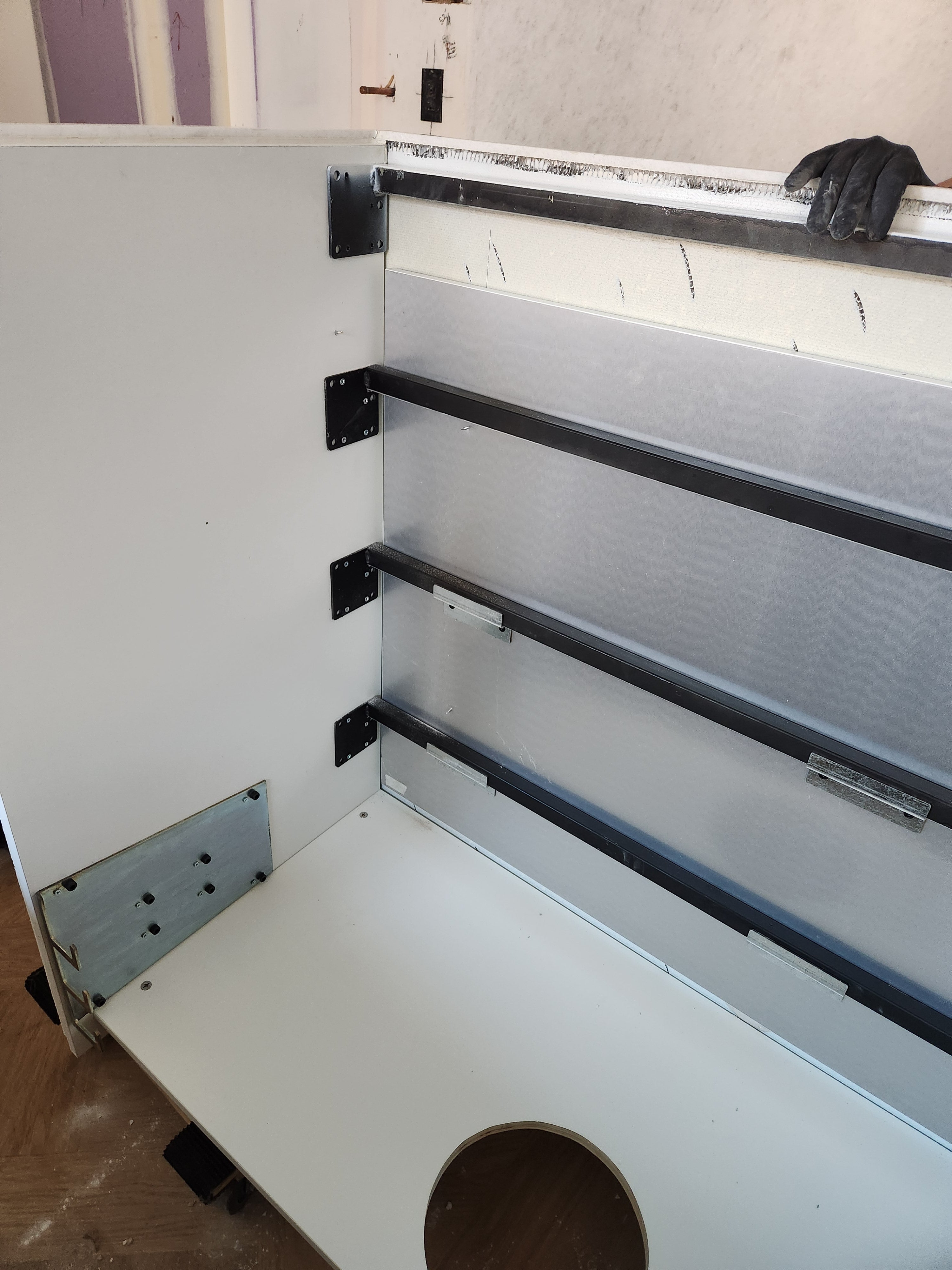 Molteni & C Dada Modern White Oak Kitchen with Marble Countertops & Gaggenau Appliances