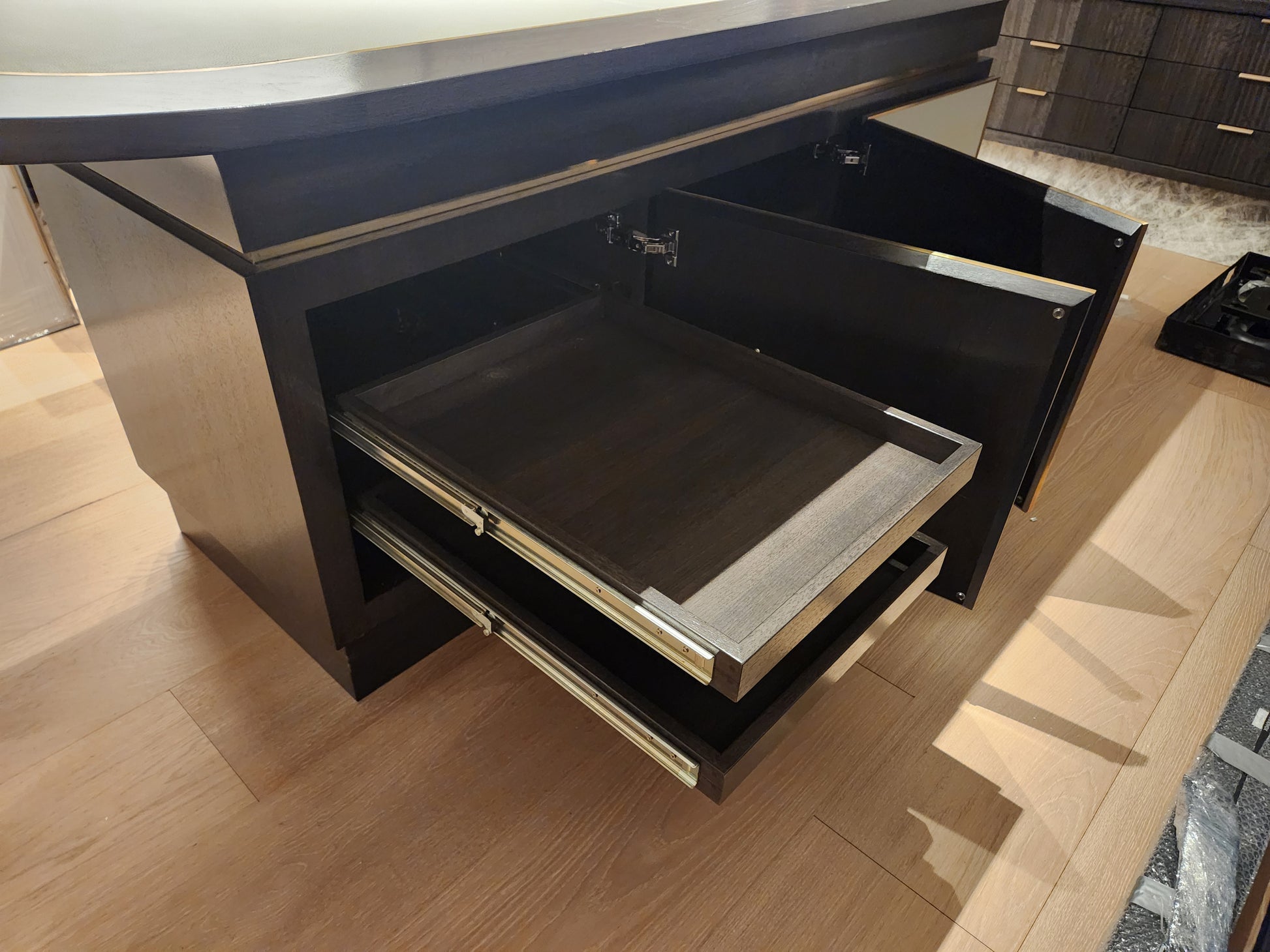 Smallbone Modern Wooden Dining Room Table with Storage