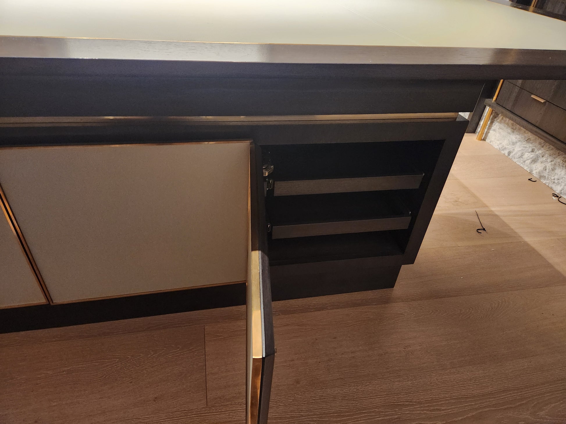 Smallbone Modern Wooden Dining Room Table with Storage