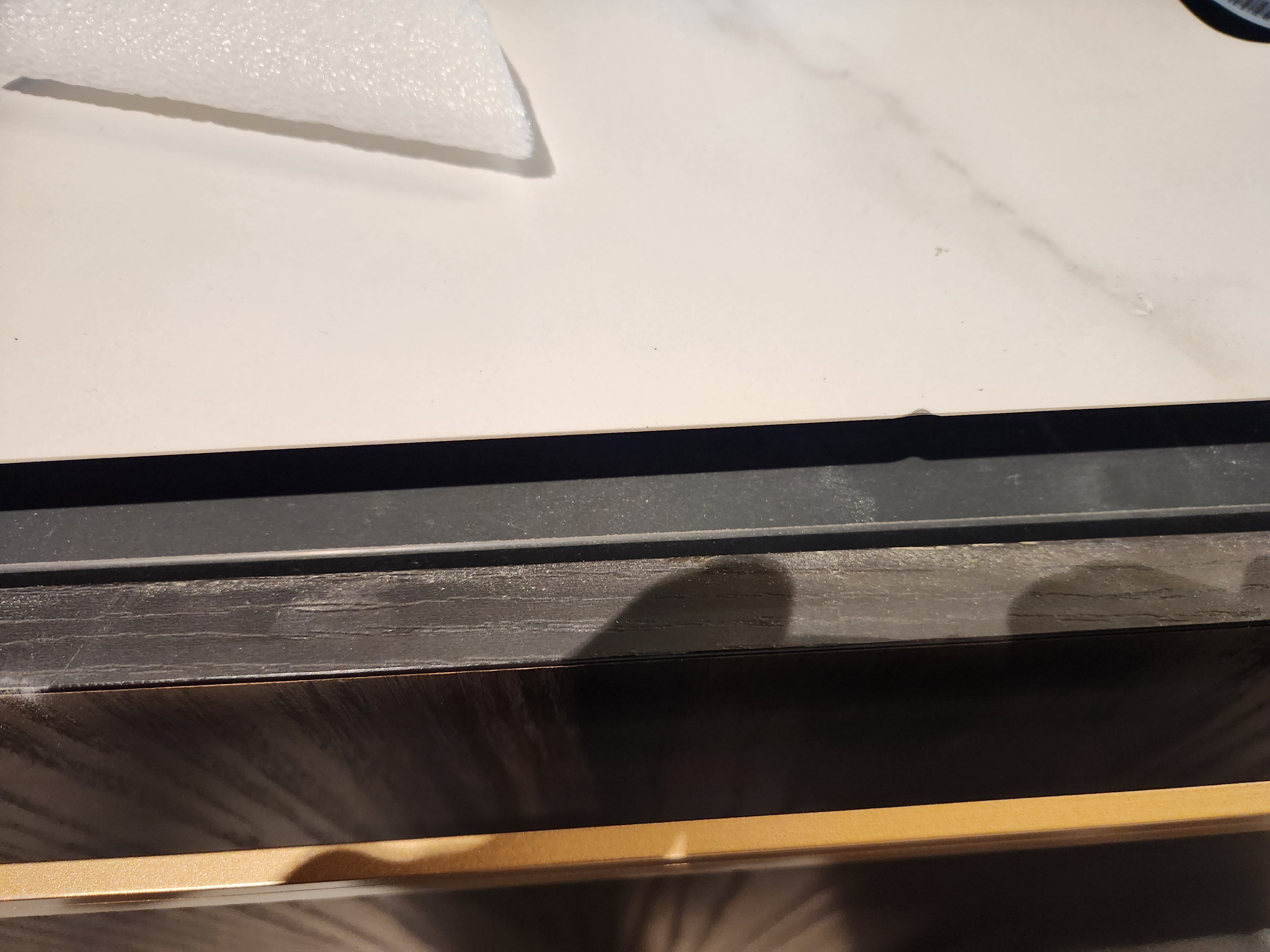 Azzurri Casa Transitional Kitchen with Double Waterfall Island, Dekton Countertops & Monogram Appliances