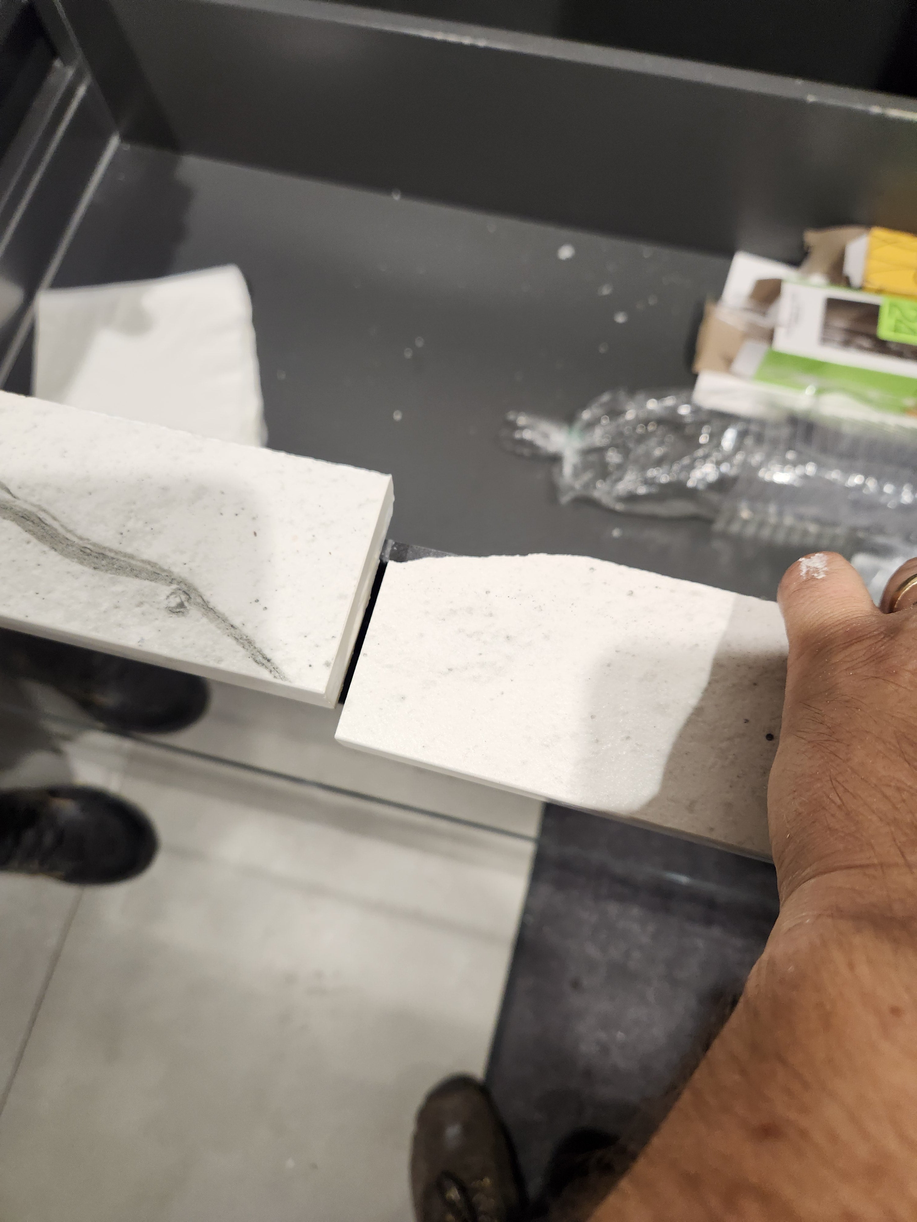 Azzurri Casa Glossy Grey & White Kitchen with Dekton Countertops and ZLINE Appliances