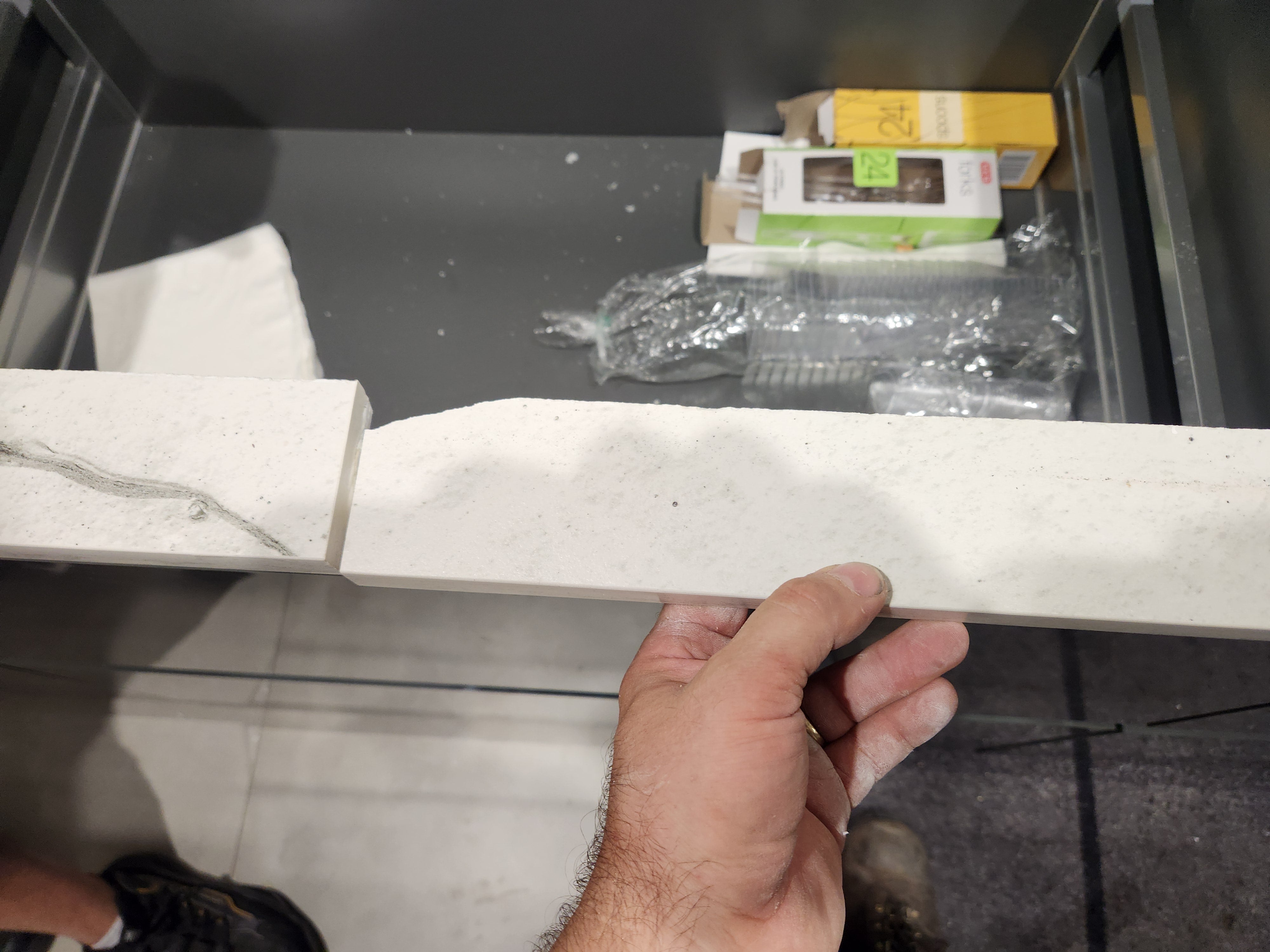 Azzurri Casa Glossy Grey & White Kitchen with Dekton Countertops and ZLINE Appliances