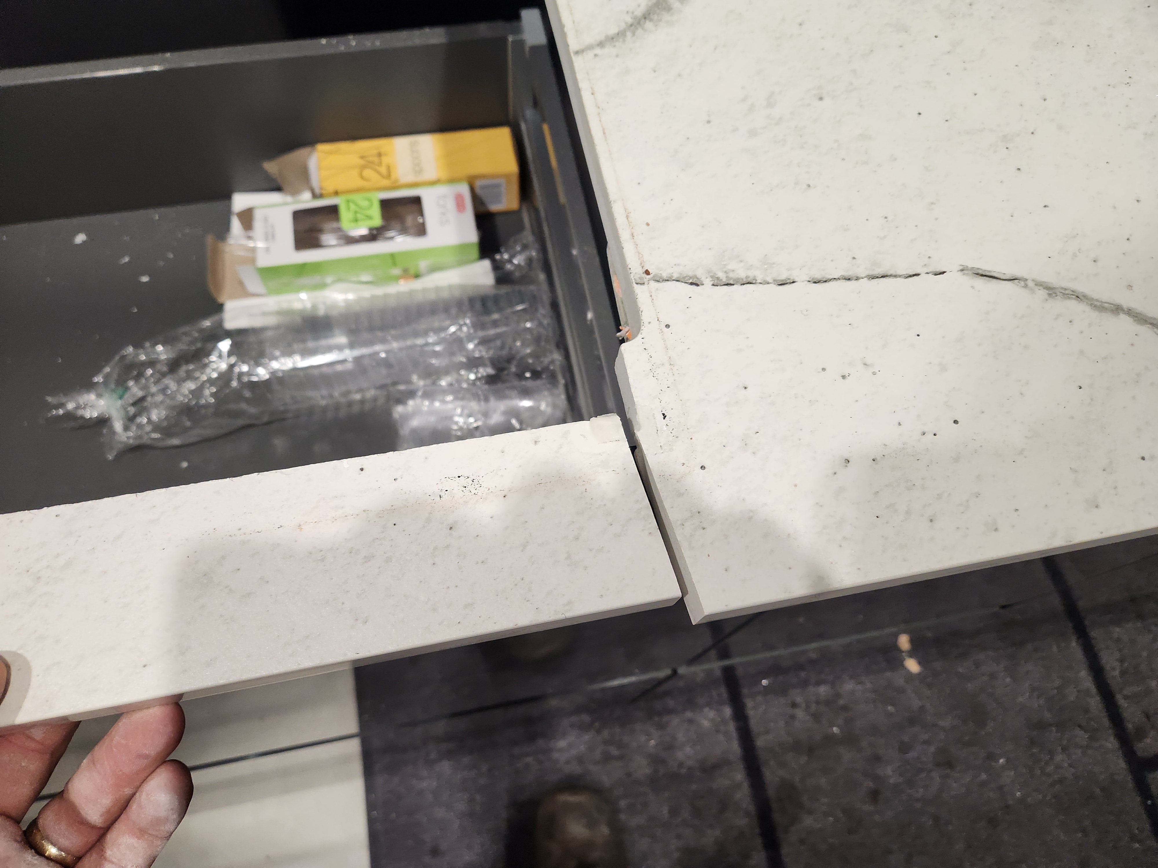 Azzurri Casa Glossy Grey & White Kitchen with Dekton Countertops and ZLINE Appliances