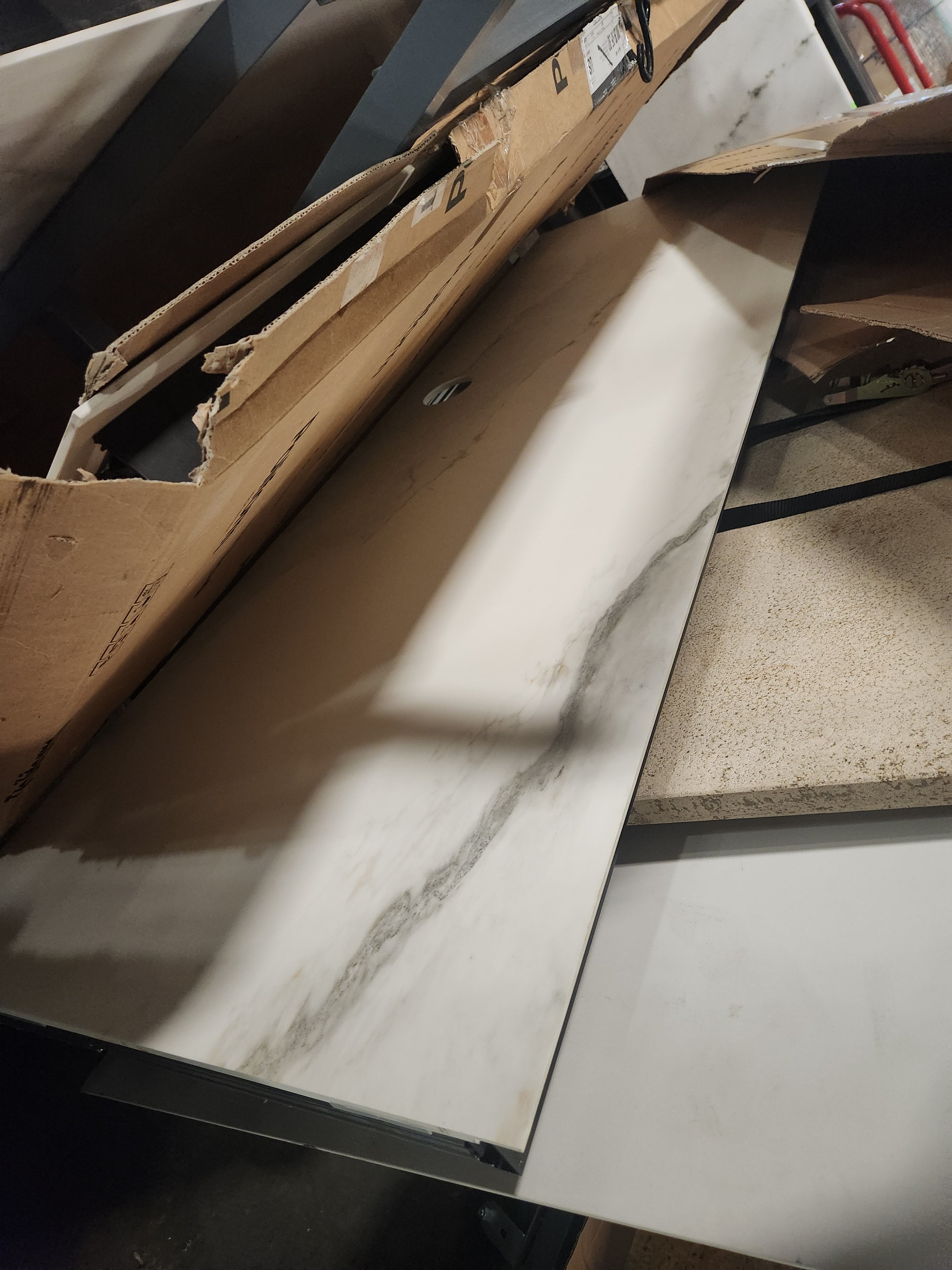 Poliform Phoenix Multi-Tone Modern Kitchen with Artex Island, Stone Countertops and Miele Appliances