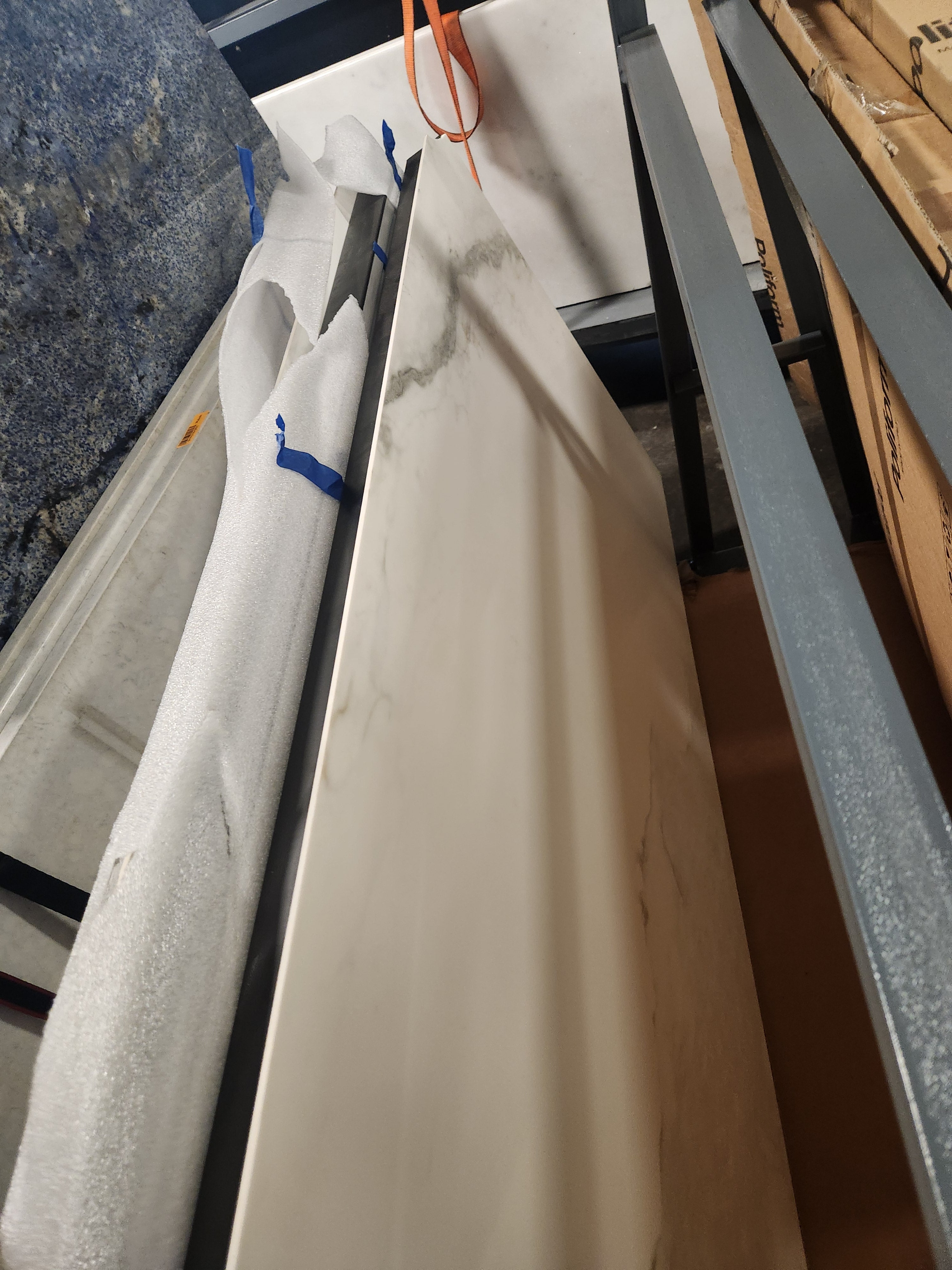 Poliform Phoenix Multi-Tone Modern Kitchen with Artex Island, Stone Countertops and Miele Appliances