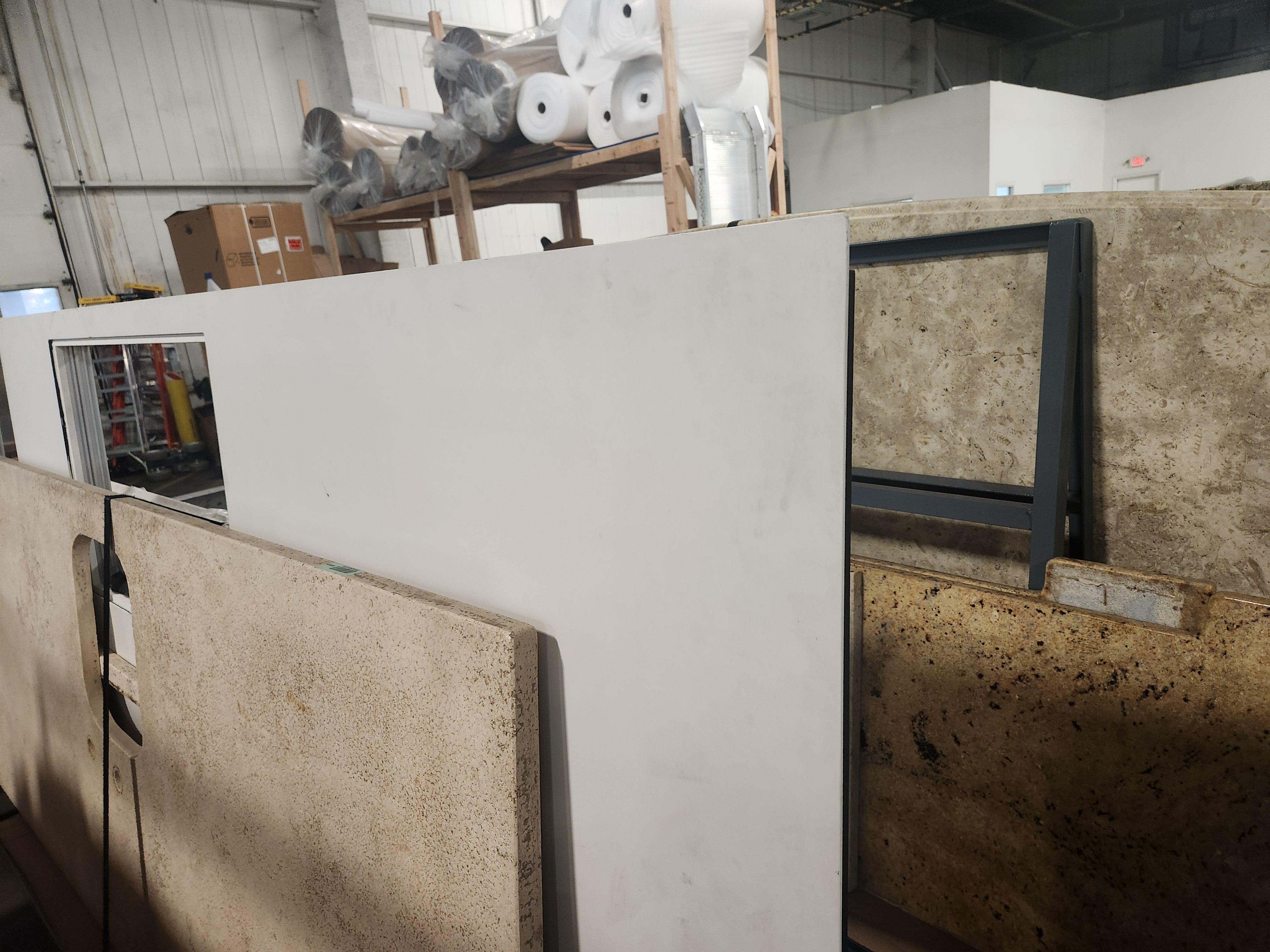 Poliform Phoenix Multi-Tone Modern Kitchen with Artex Island, Stone Countertops and Miele Appliances