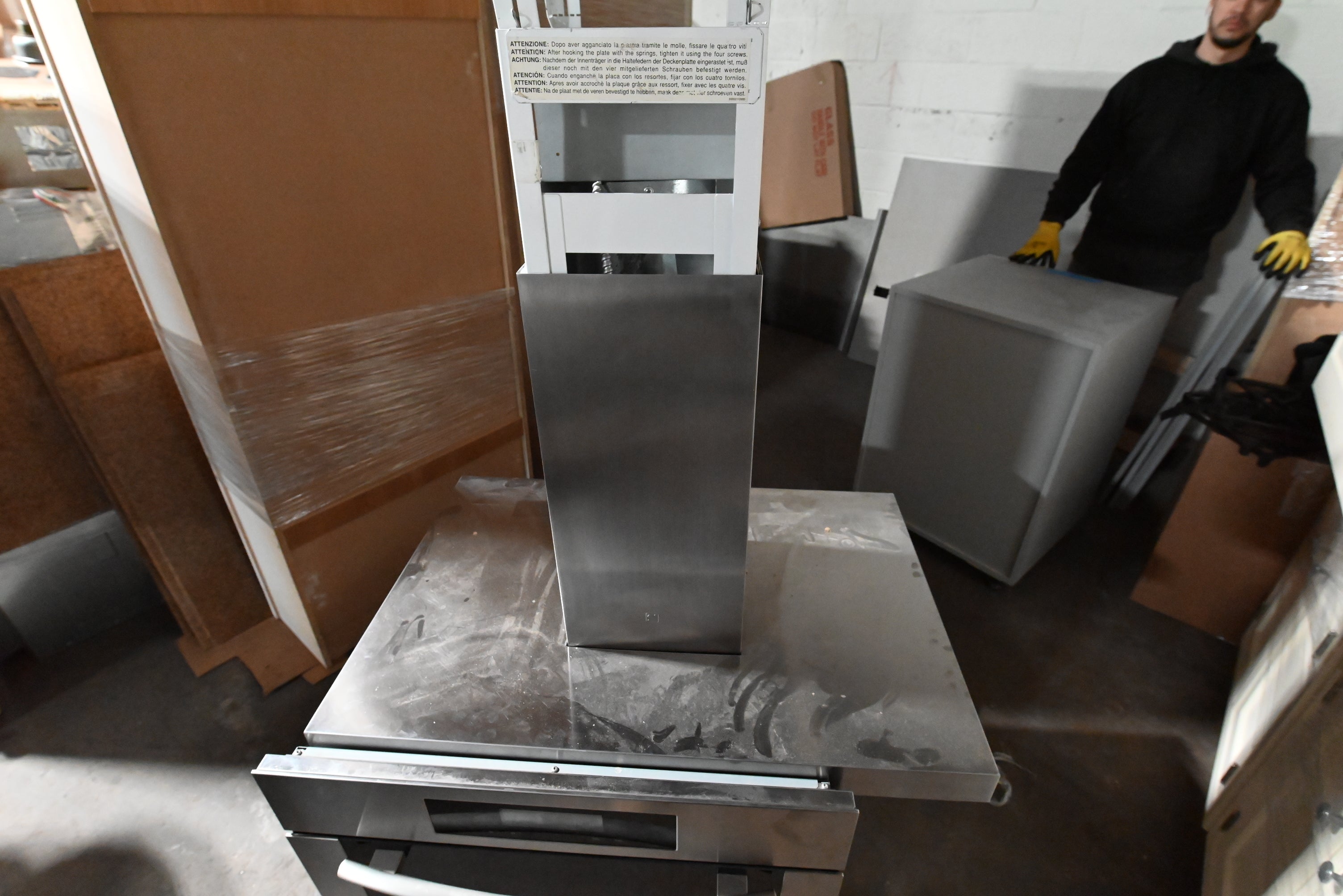 Bulthaup Modern Matte Grey Kitchen with Stone Countertops & Appliances