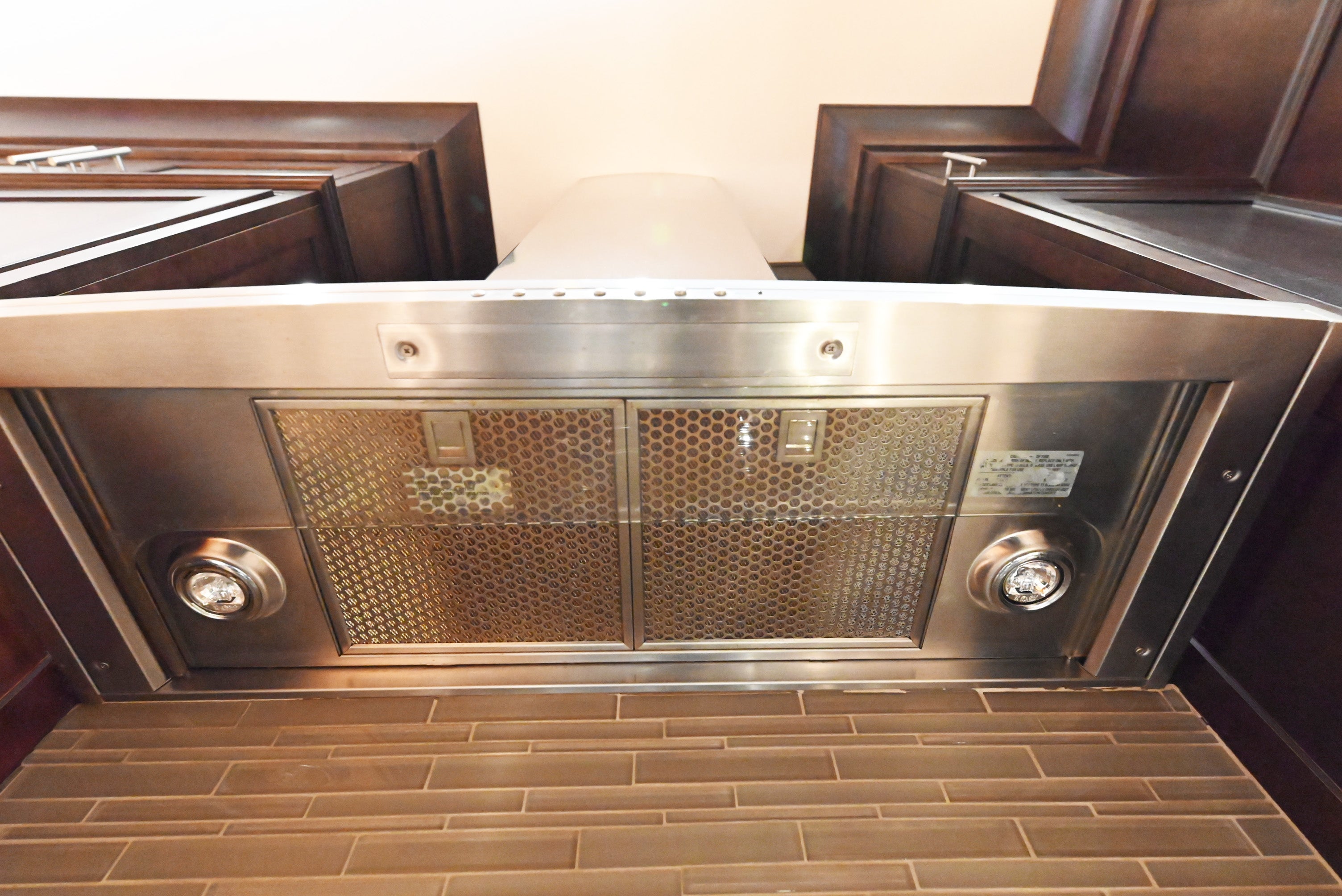 Custom Dignified Chestnut Transitional Pre-Owned Kitchen