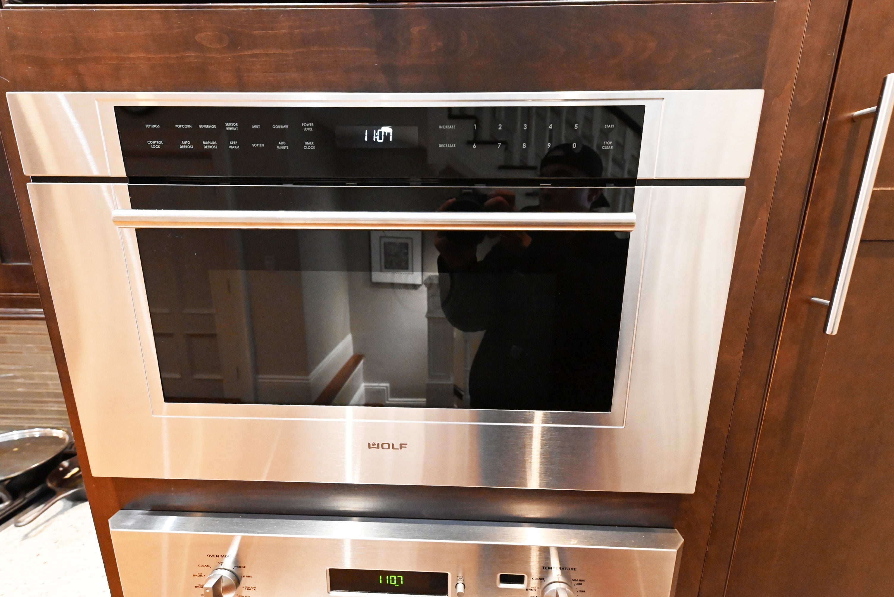 Custom Dignified Chestnut Transitional Pre-Owned Kitchen