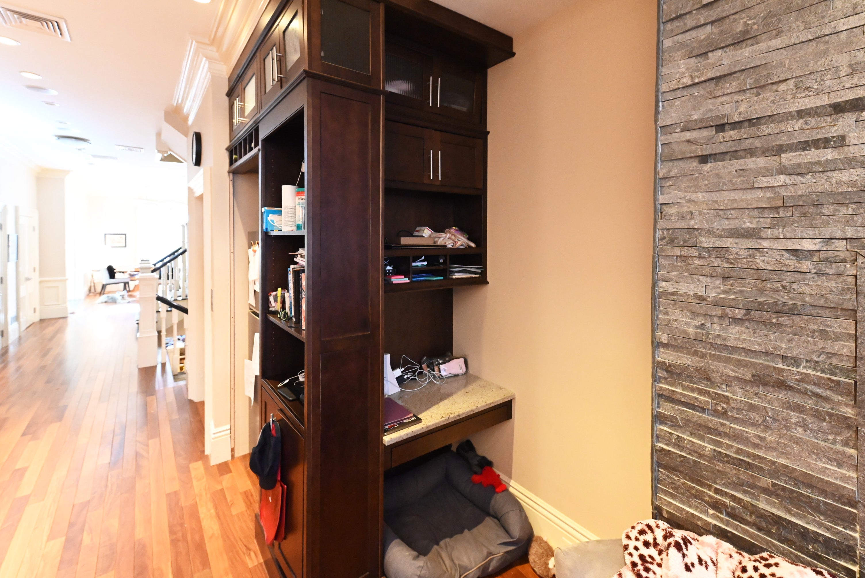 Custom Dignified Chestnut Transitional Pre-Owned Kitchen