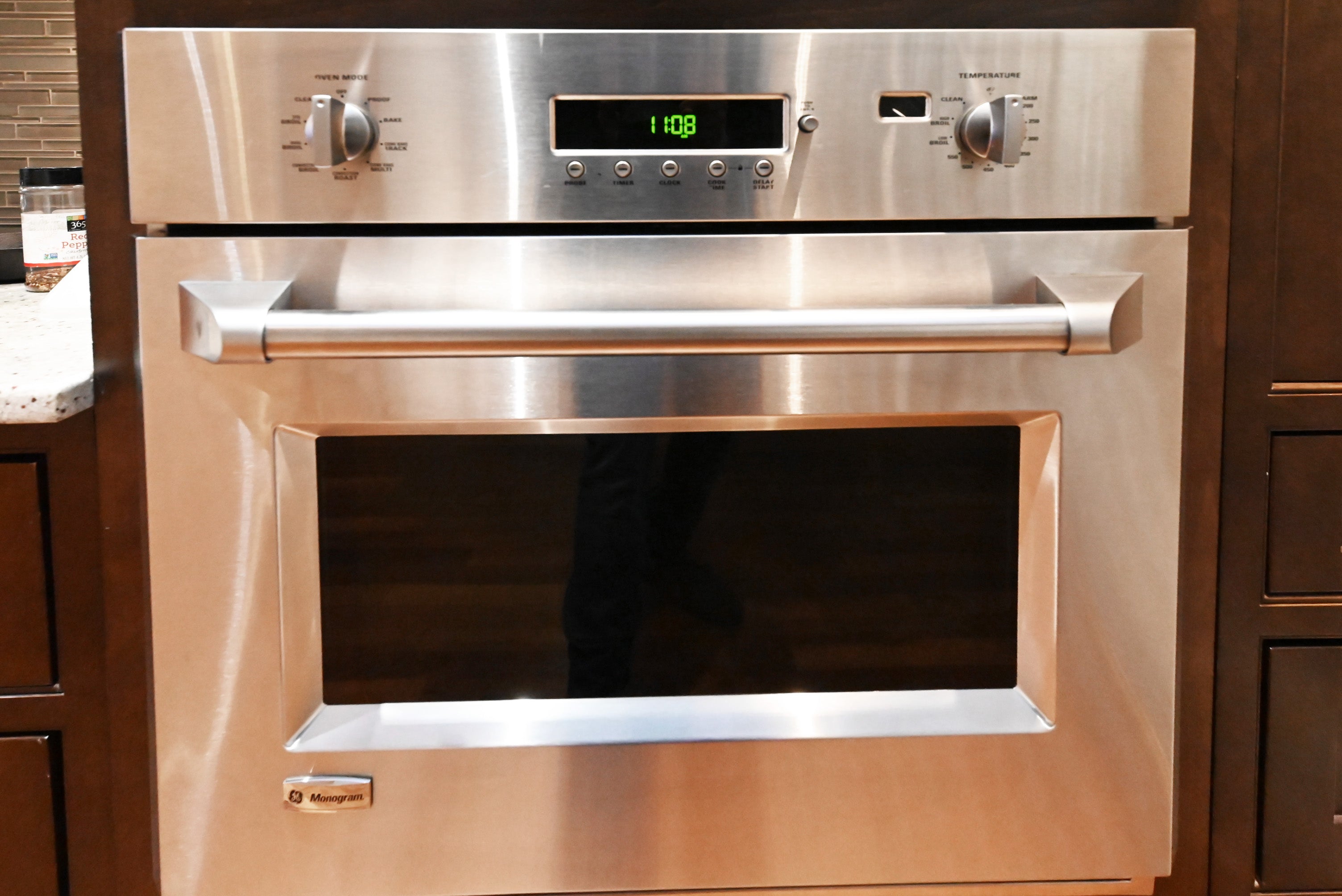 Custom Dignified Chestnut Transitional Pre-Owned Kitchen