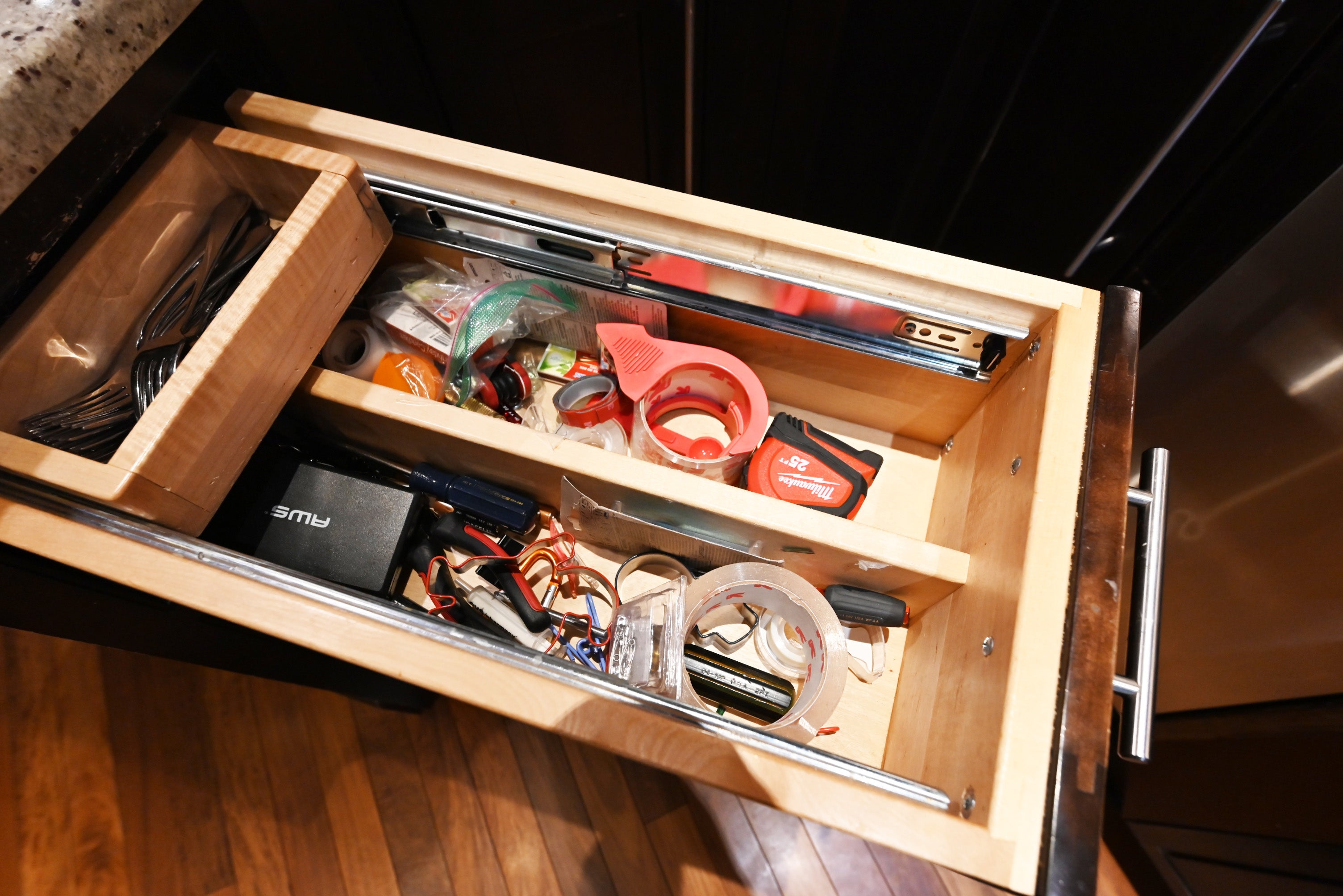 Custom Dignified Chestnut Transitional Pre-Owned Kitchen