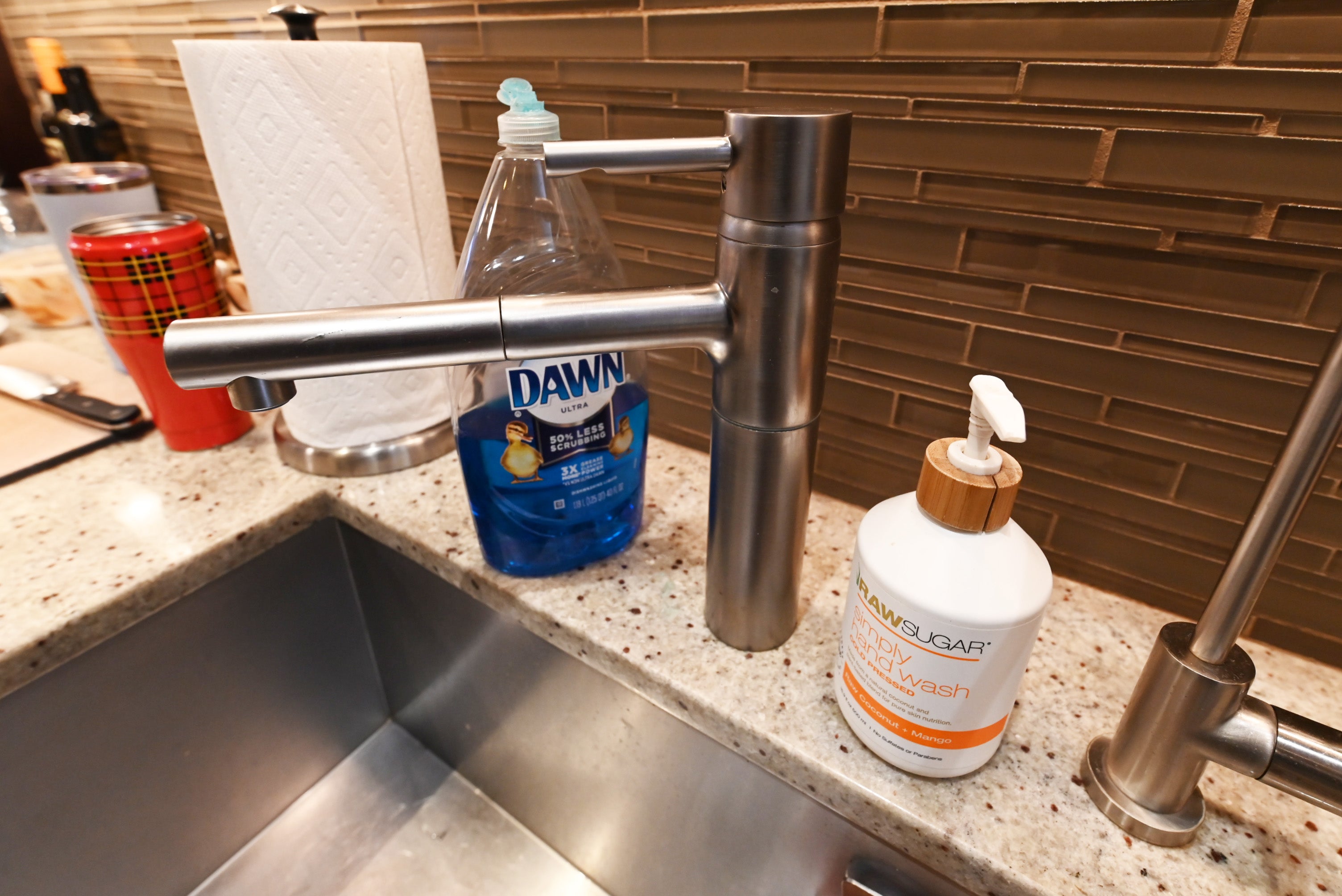 Custom Dignified Chestnut Transitional Pre-Owned Kitchen