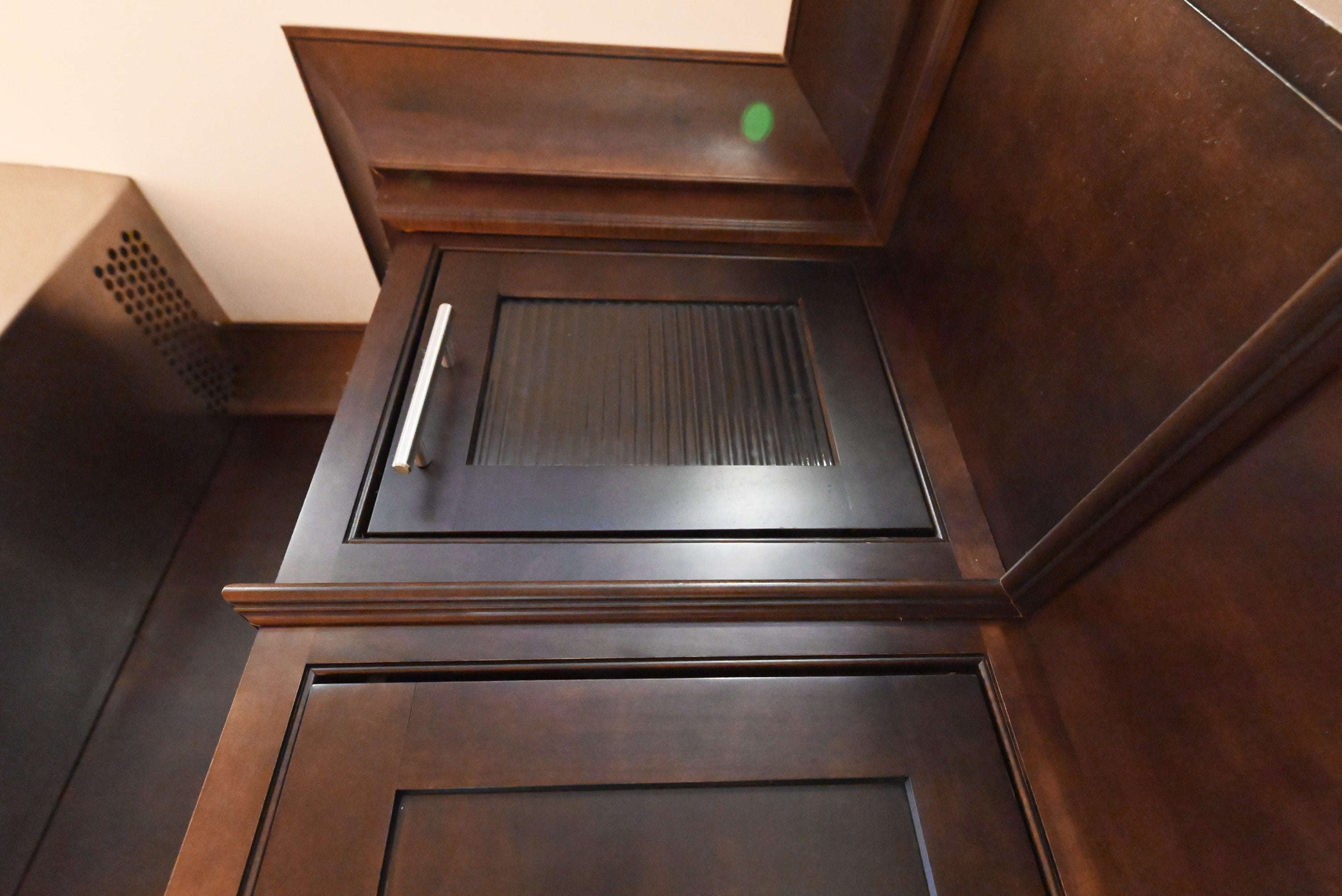 Custom Dignified Chestnut Transitional Pre-Owned Kitchen