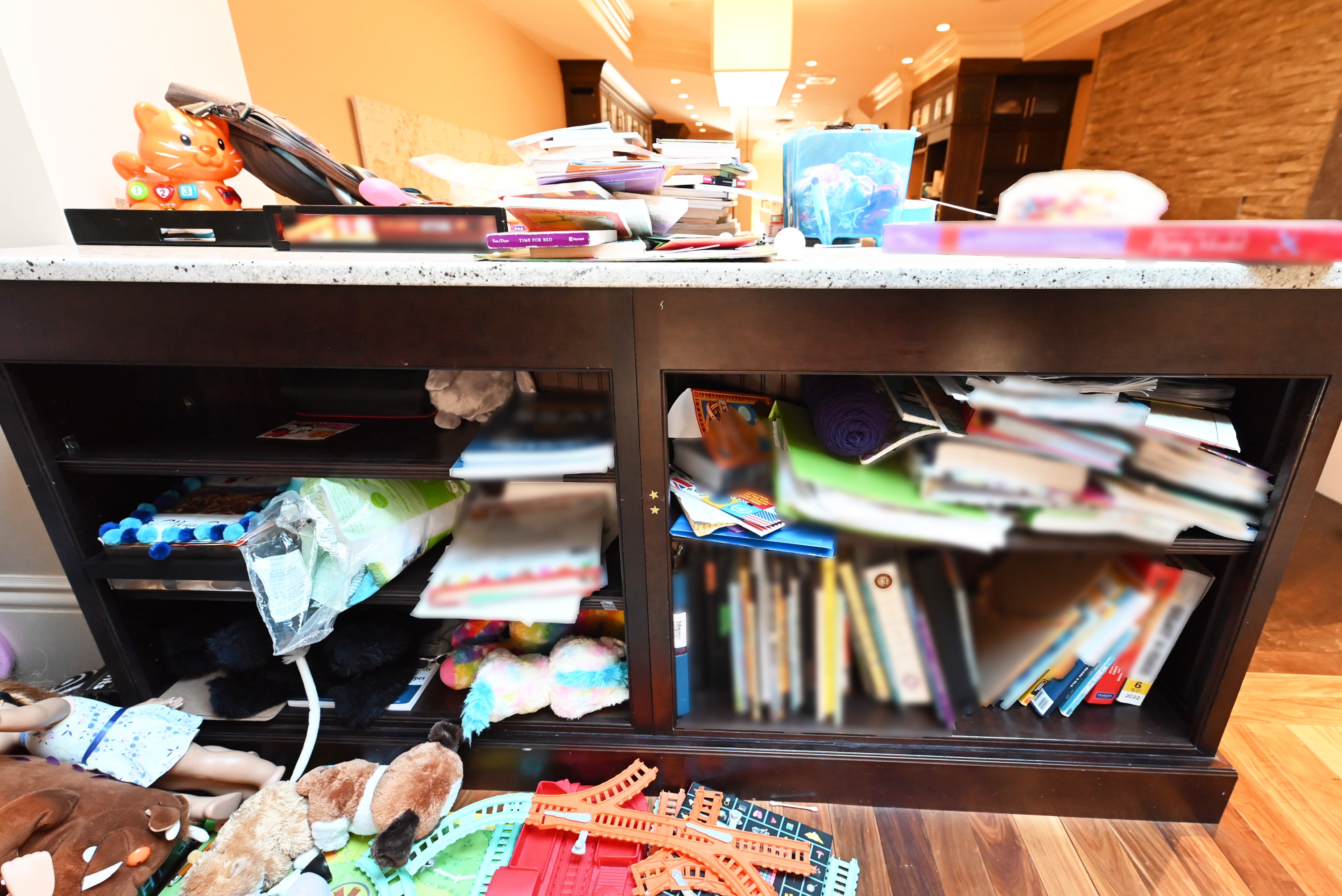 Custom Dignified Chestnut Transitional Pre-Owned Kitchen