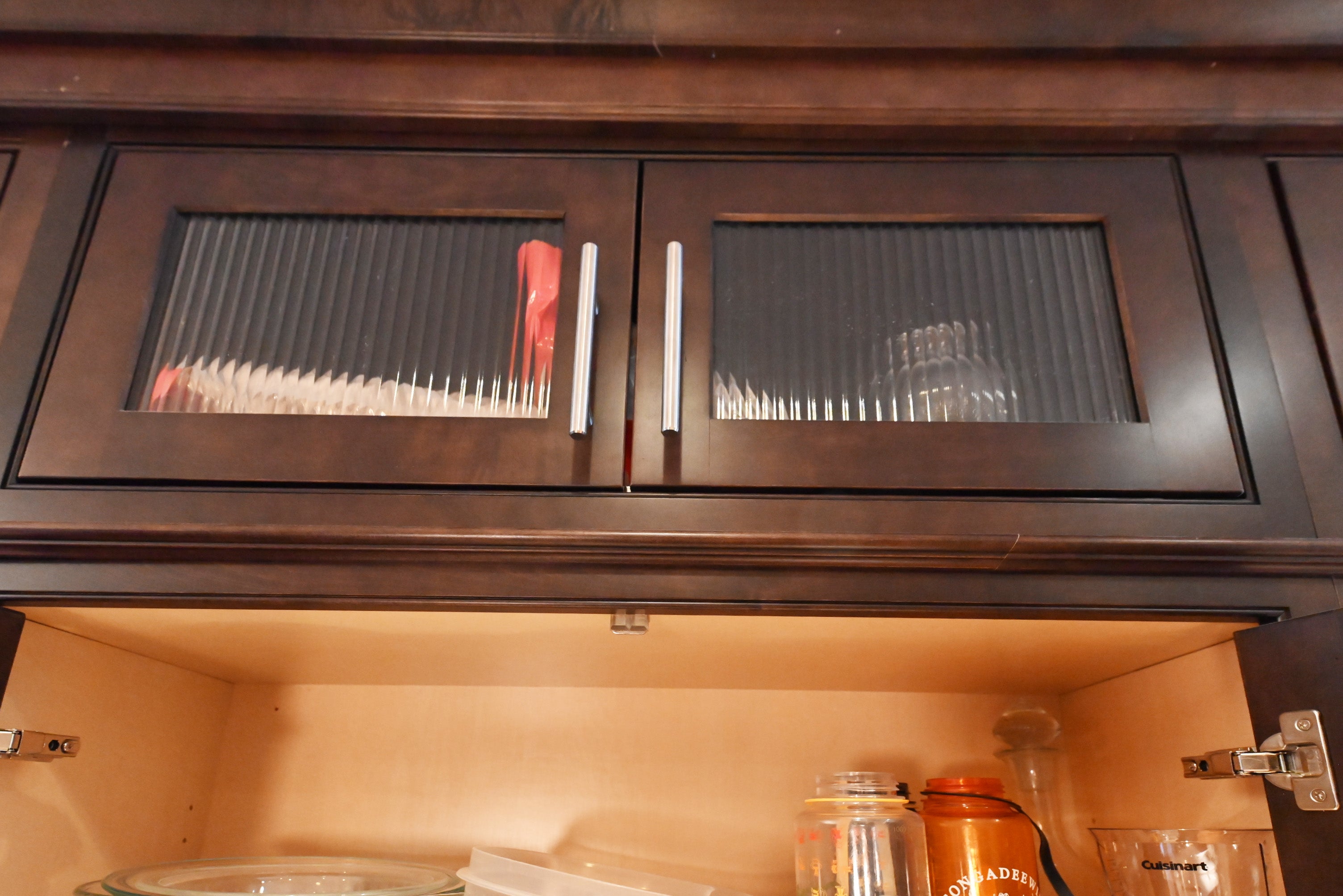 Custom Dignified Chestnut Transitional Pre-Owned Kitchen