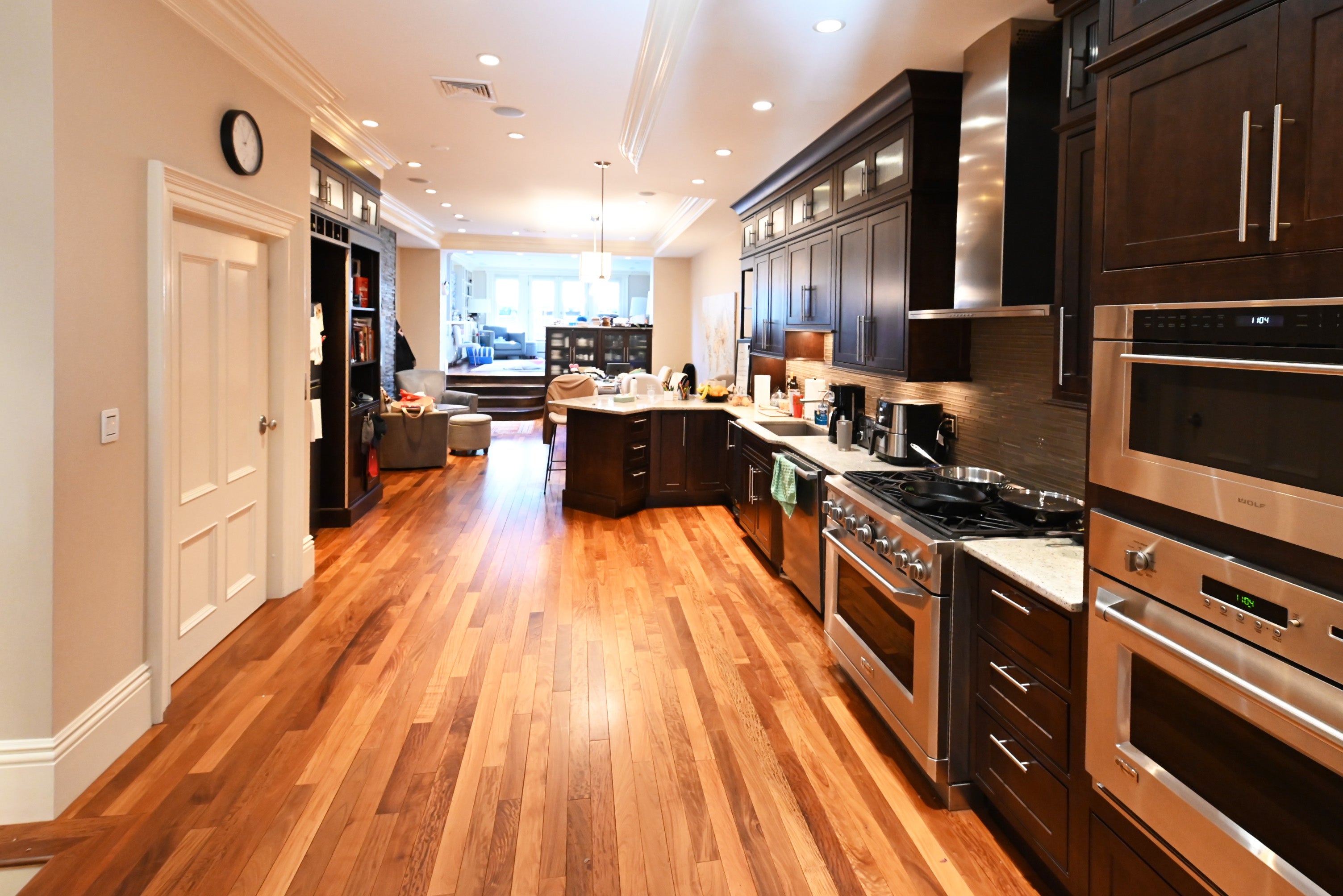 Custom Dignified Chestnut Transitional Pre-Owned Kitchen