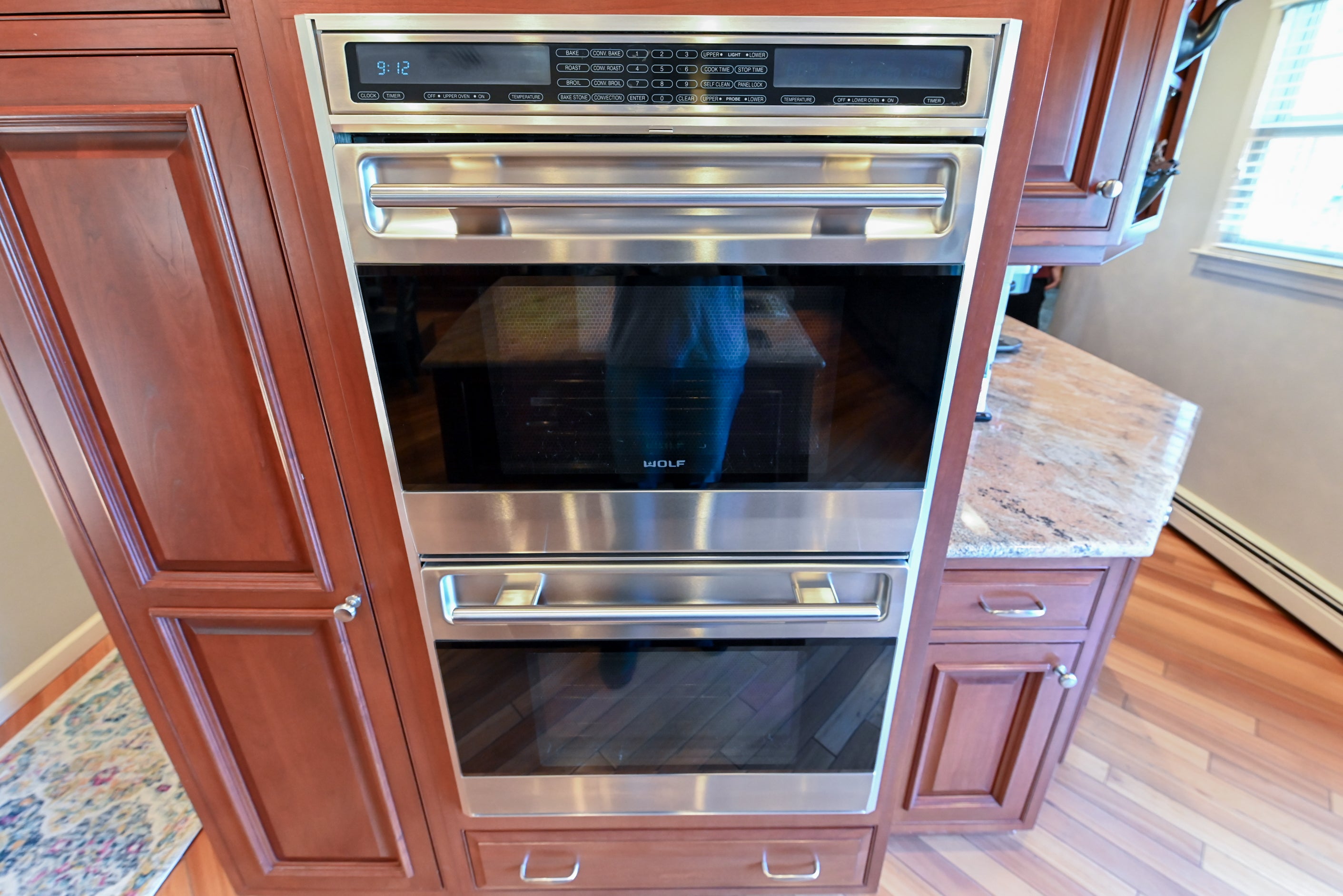 Crystal Cabinetry Terracotta Sunset Traditional Pre-Owned Kitchen W/ Wet Bar