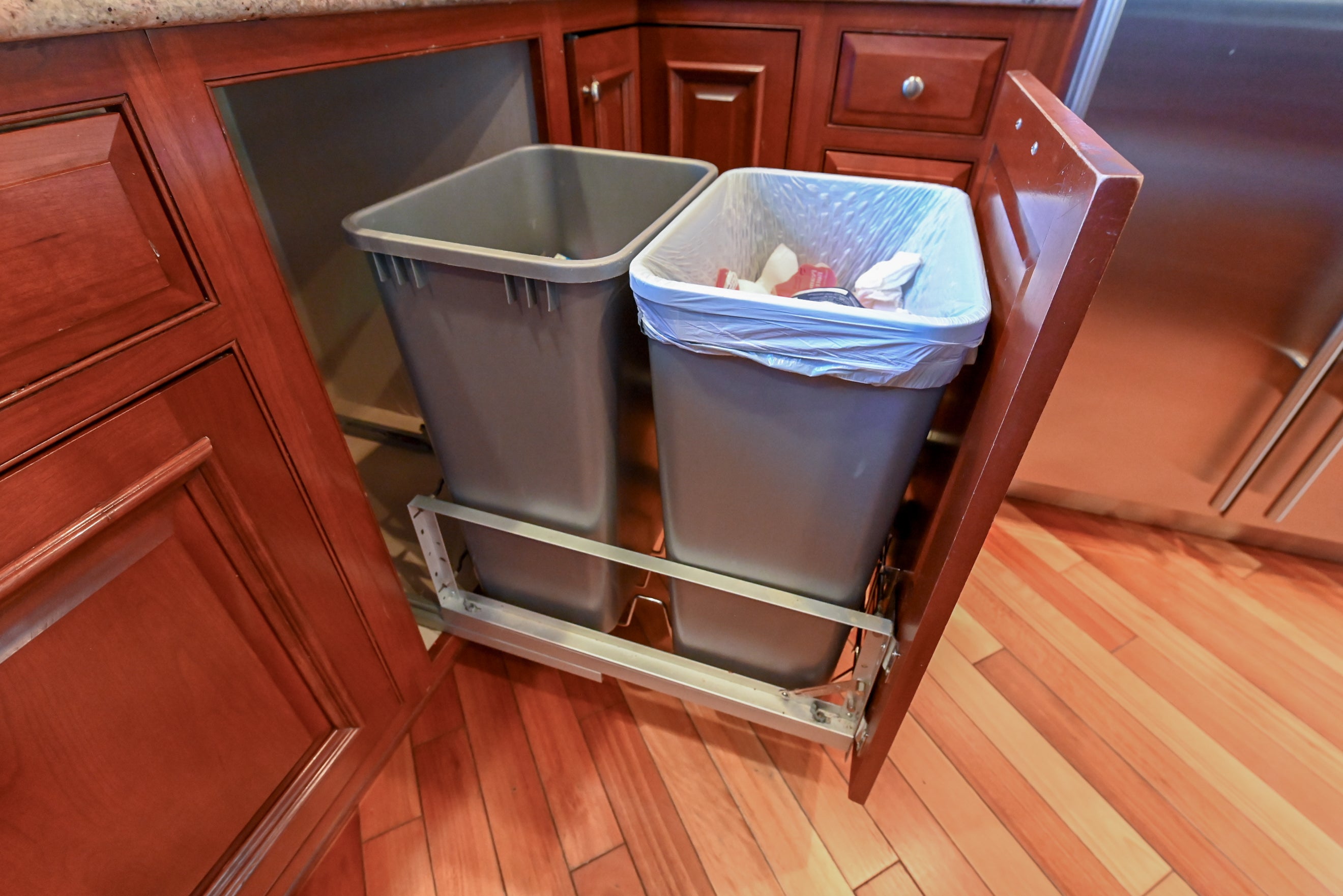 Crystal Cabinetry Terracotta Sunset Traditional Pre-Owned Kitchen W/ Wet Bar