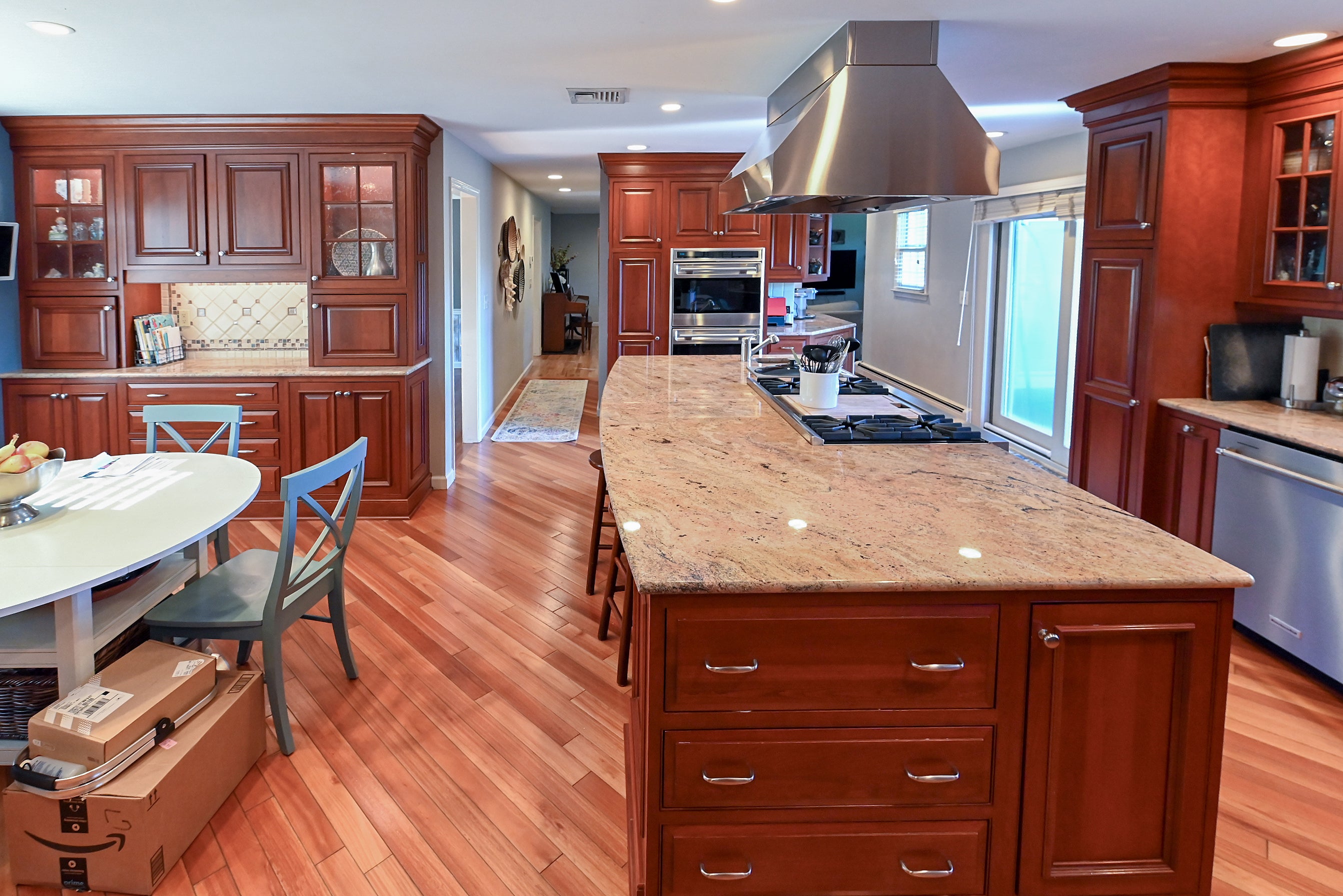 Crystal Cabinetry Terracotta Sunset Traditional Pre-Owned Kitchen W/ Wet Bar