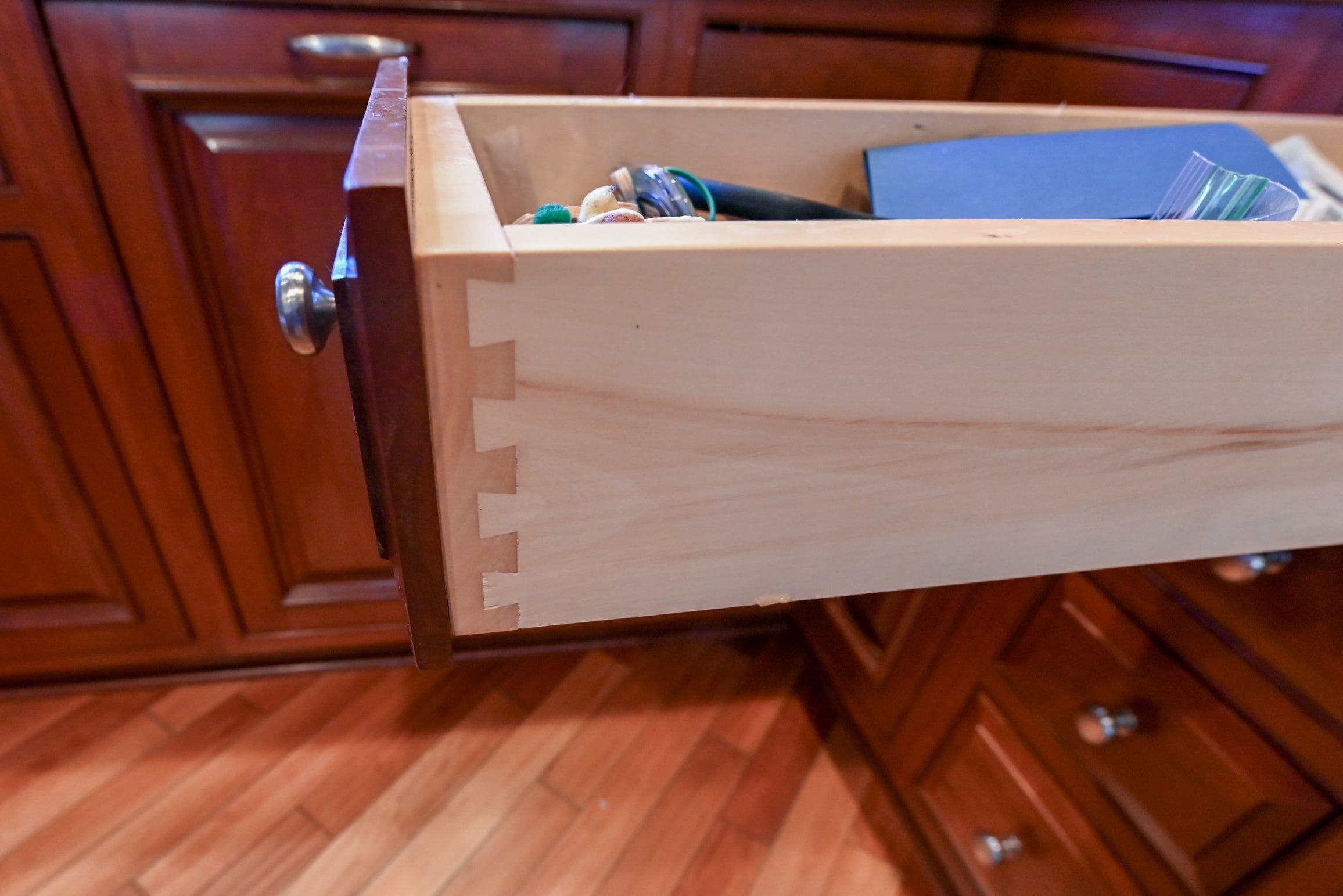 Crystal Cabinetry Terracotta Sunset Traditional Pre-Owned Kitchen W/ Wet Bar