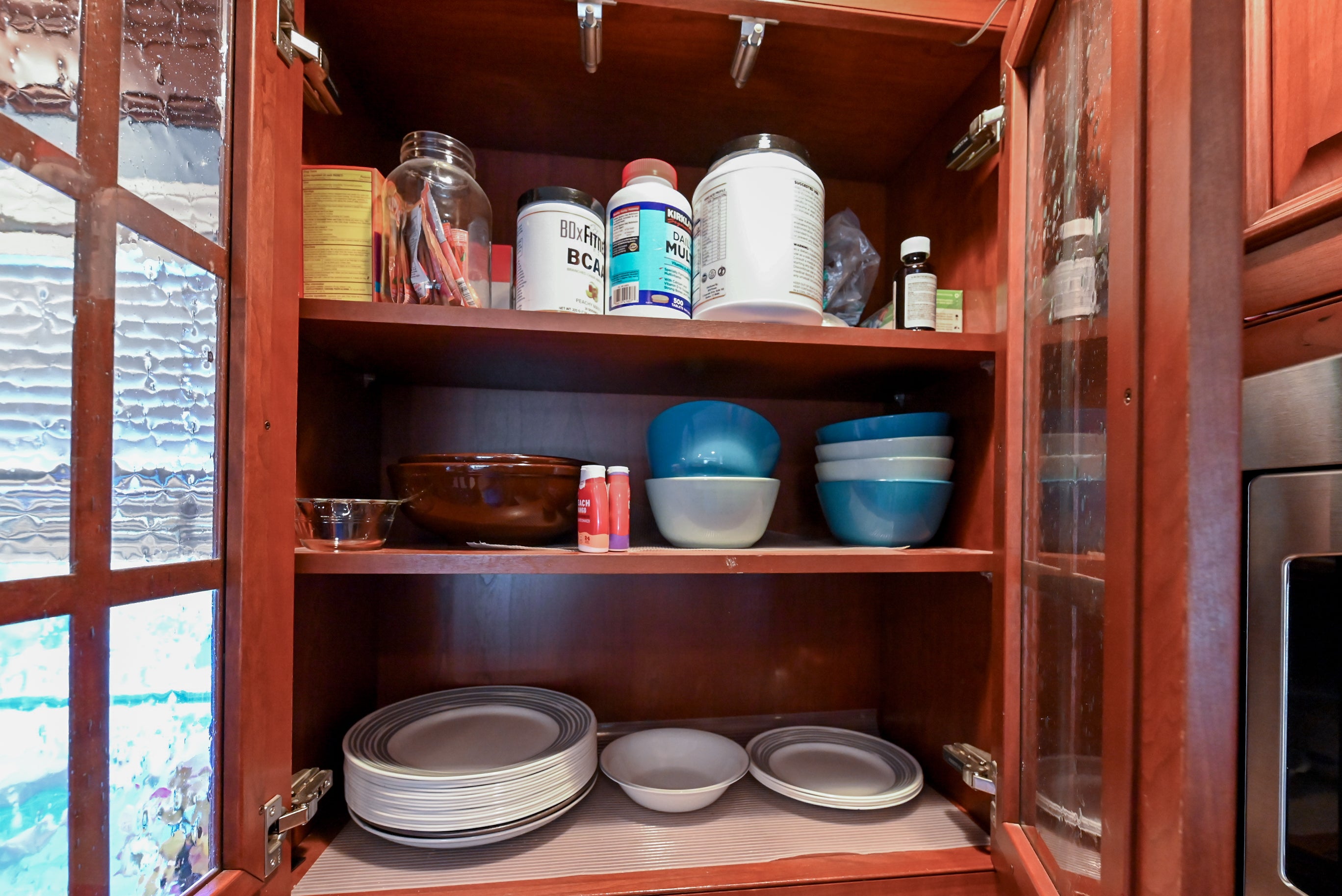 Crystal Cabinetry Terracotta Sunset Traditional Pre-Owned Kitchen W/ Wet Bar
