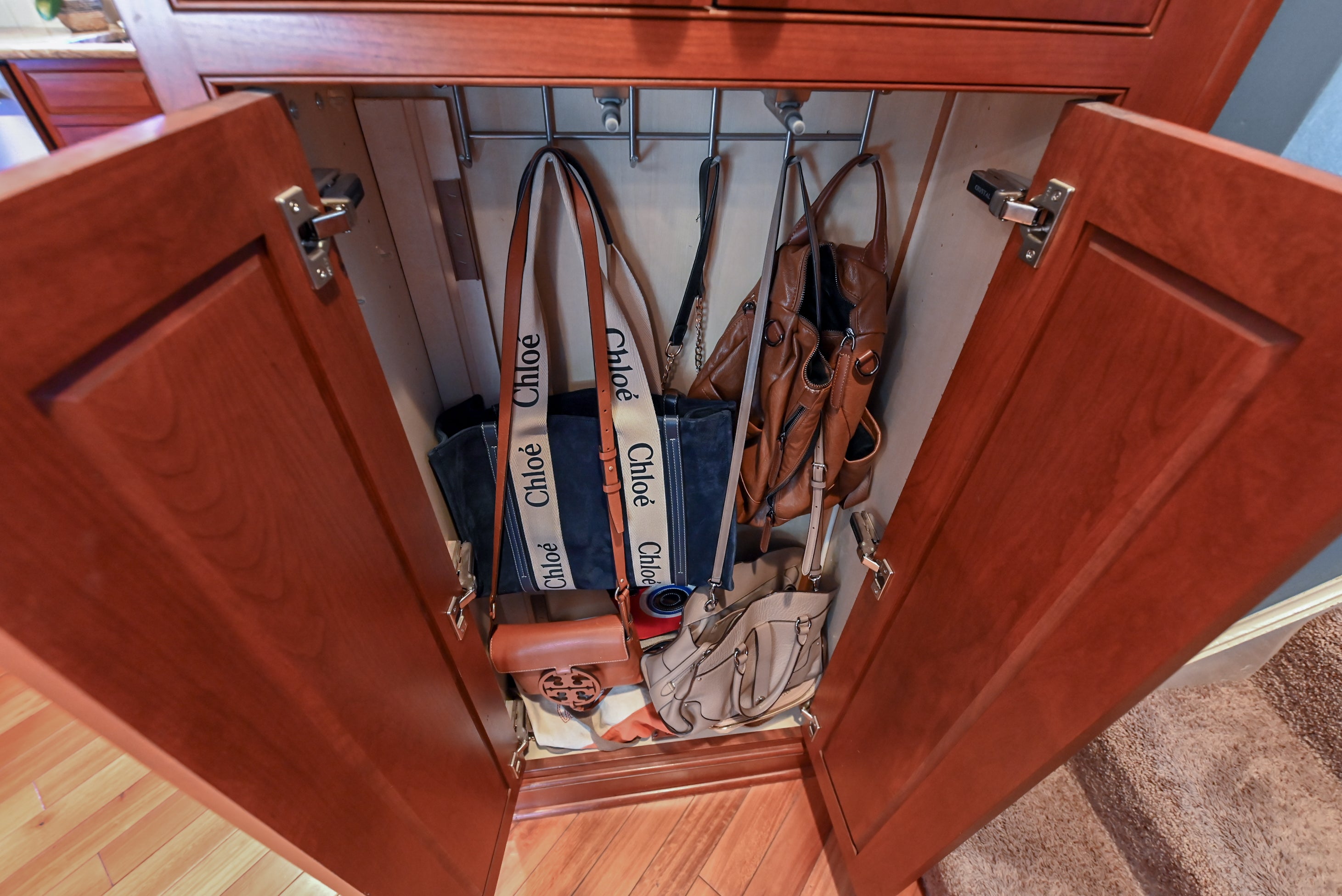 Crystal Cabinetry Terracotta Sunset Traditional Pre-Owned Kitchen W/ Wet Bar