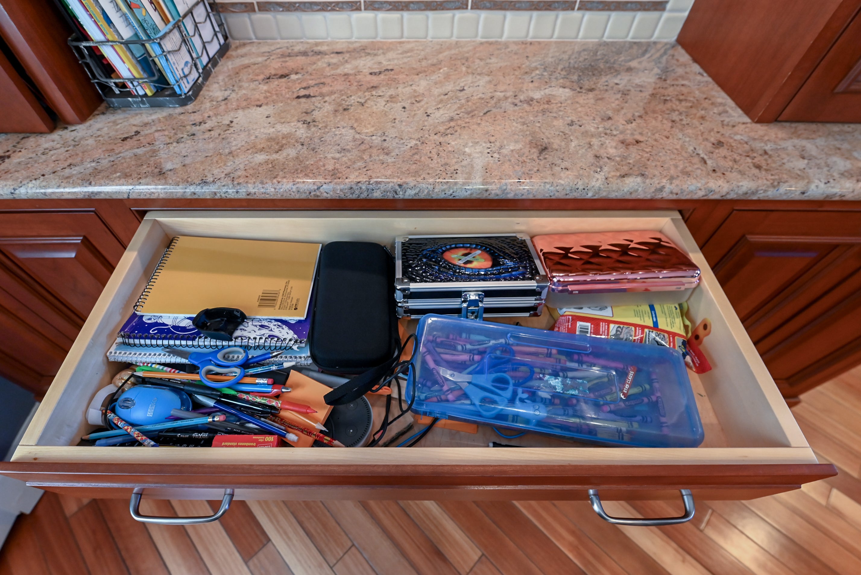 Crystal Cabinetry Terracotta Sunset Traditional Pre-Owned Kitchen W/ Wet Bar