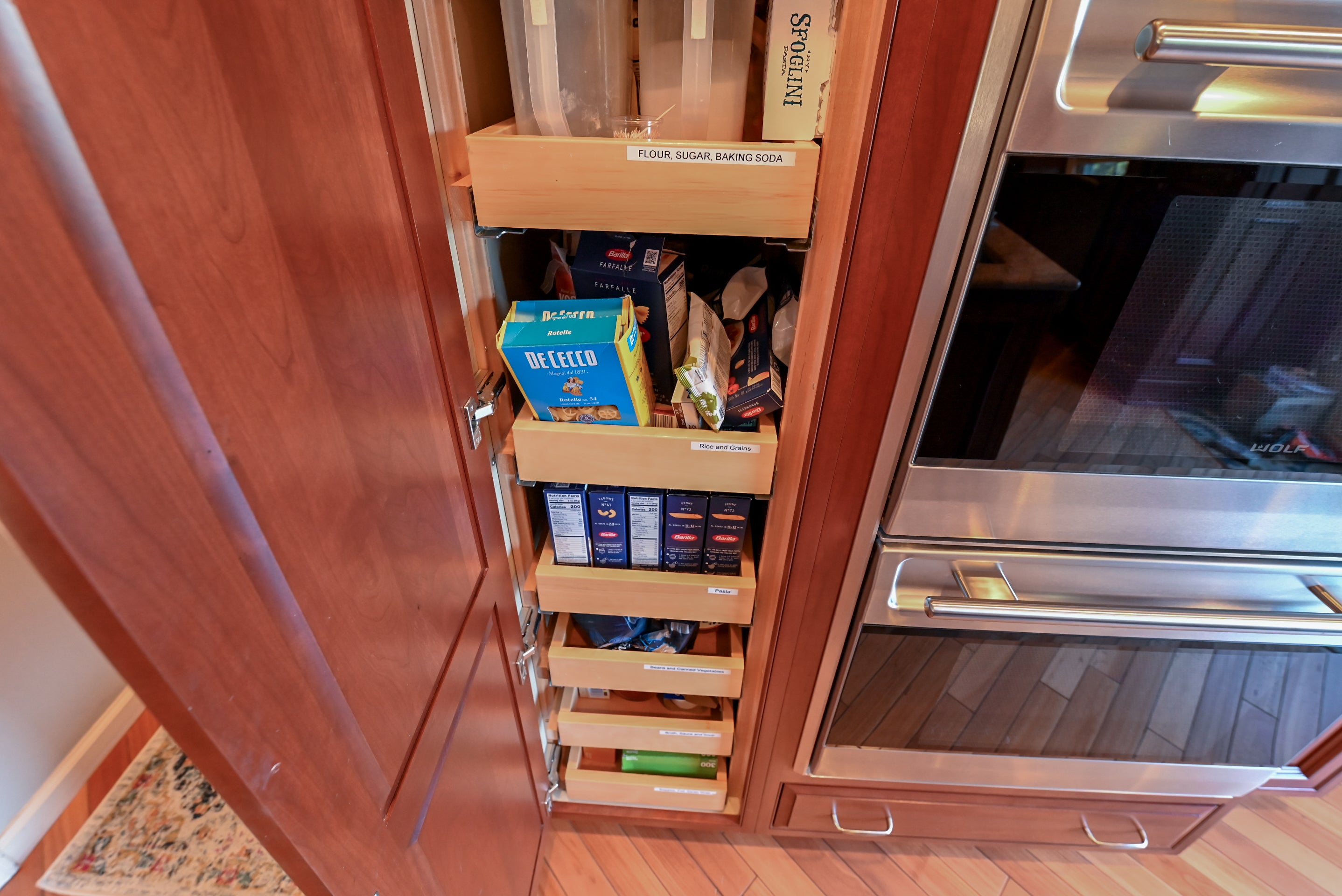 Crystal Cabinetry Terracotta Sunset Traditional Pre-Owned Kitchen W/ Wet Bar