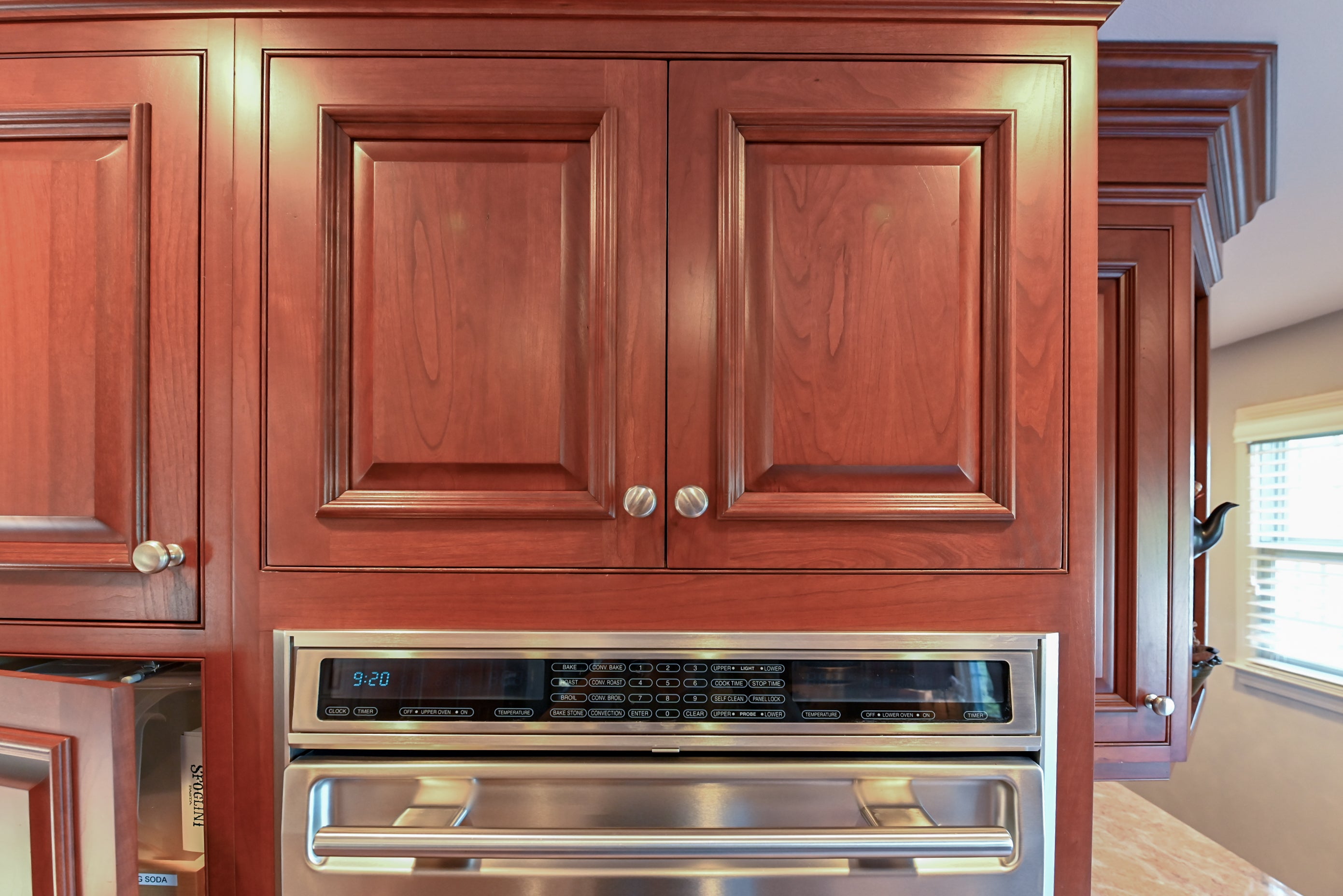 Crystal Cabinetry Terracotta Sunset Traditional Pre-Owned Kitchen W/ Wet Bar