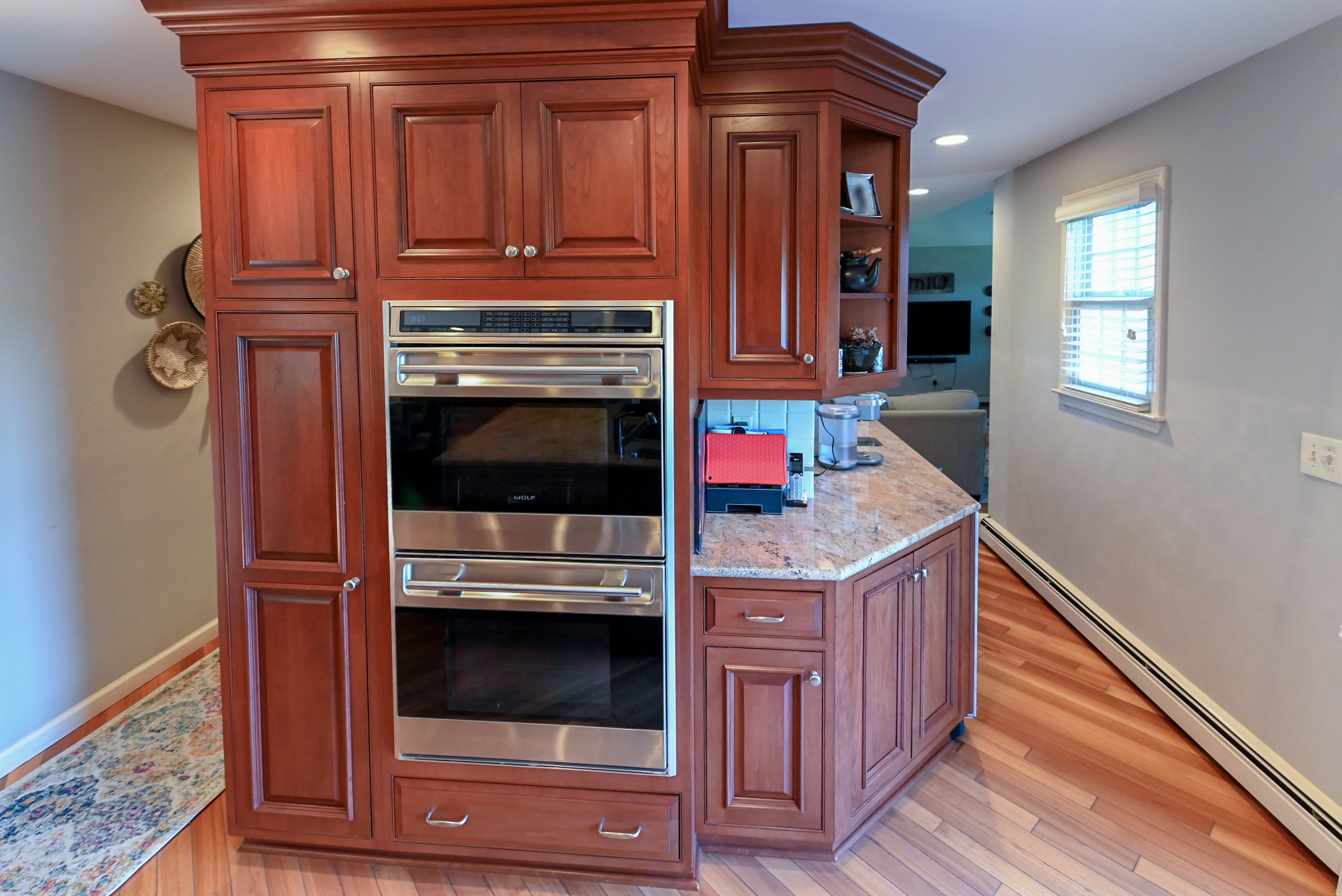 Crystal Cabinetry Terracotta Sunset Traditional Pre-Owned Kitchen W/ Wet Bar