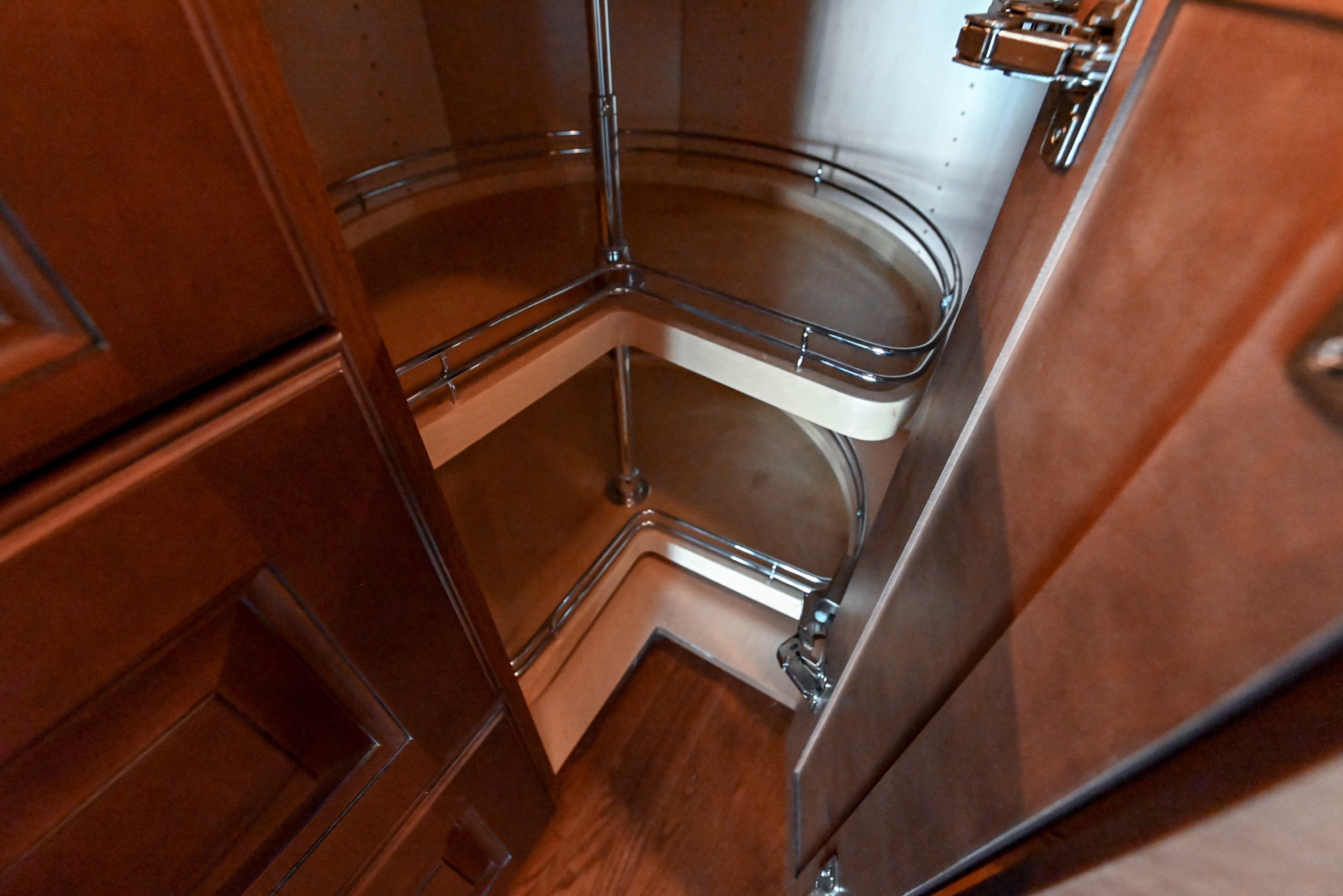 Chocolate European Coffee Traditional Pre-Owned Kitchen W/ Dry Bar