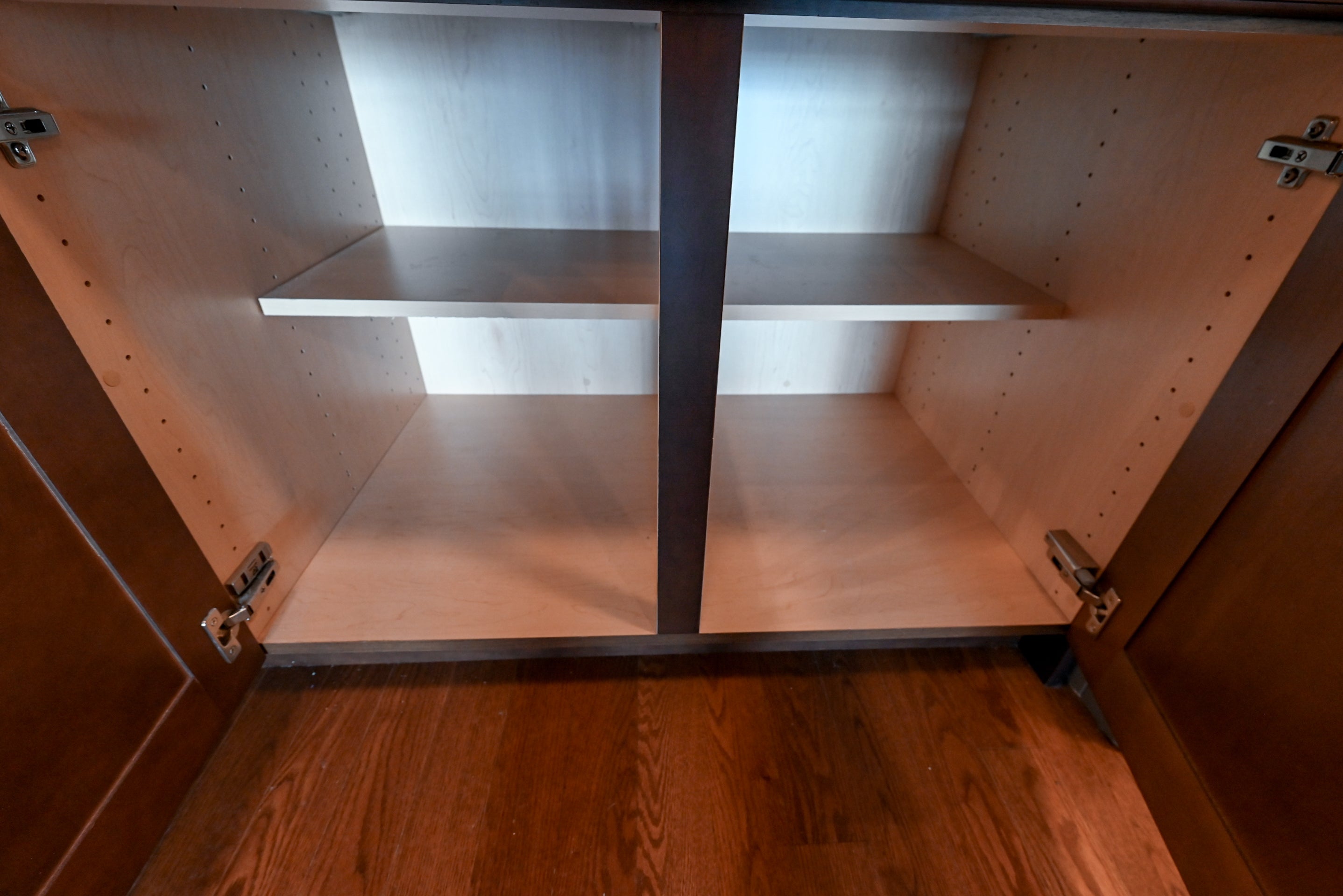 Chocolate European Coffee Traditional Pre-Owned Kitchen W/ Dry Bar