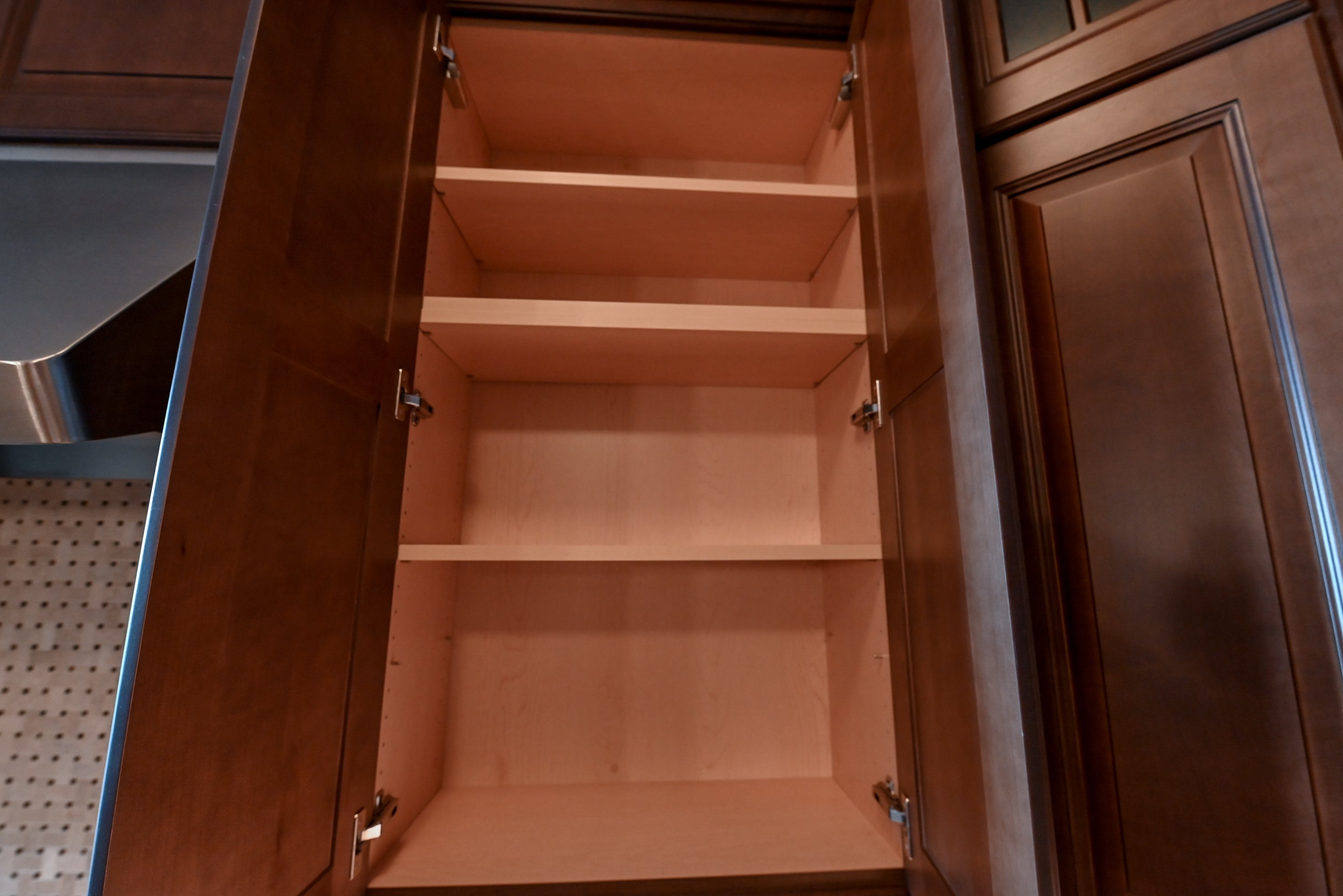 Chocolate European Coffee Traditional Pre-Owned Kitchen W/ Dry Bar