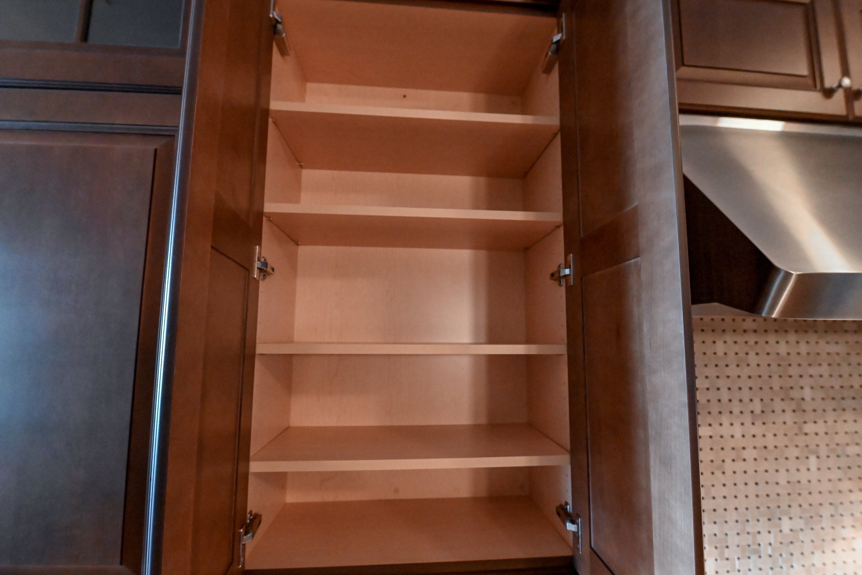 Chocolate European Coffee Traditional Pre-Owned Kitchen W/ Dry Bar