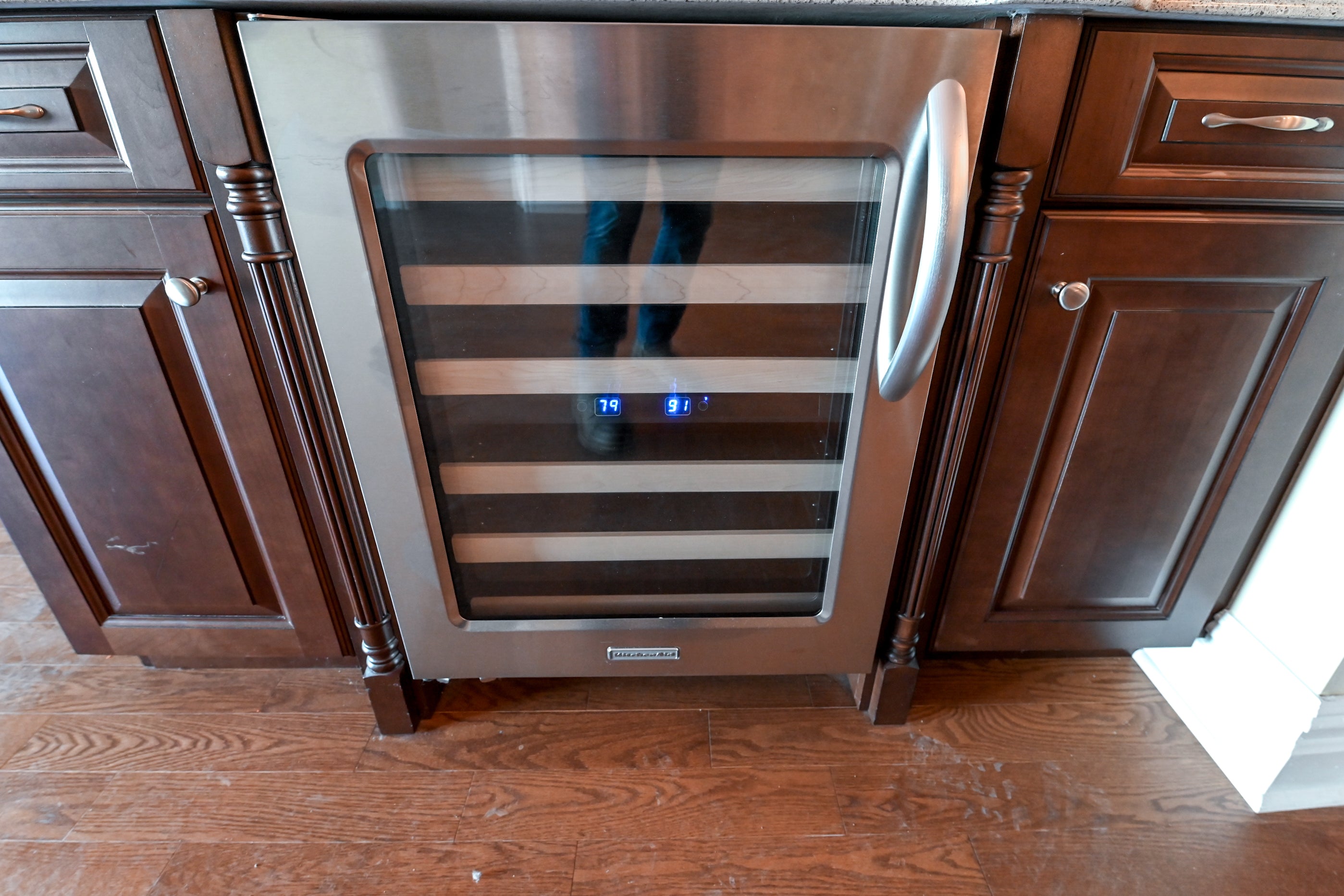 Chocolate European Coffee Traditional Pre-Owned Kitchen W/ Dry Bar